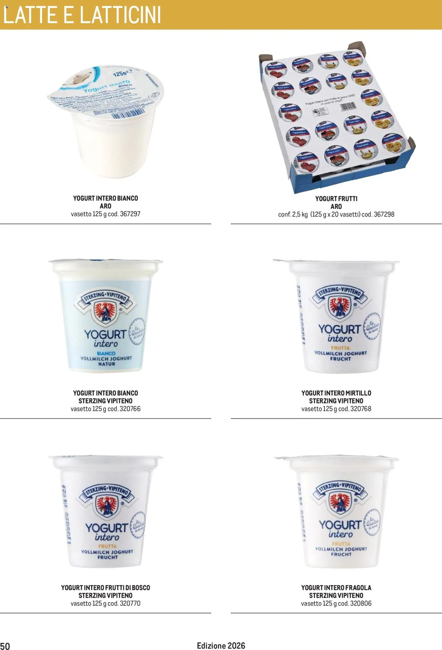 Volantino Metro del 31/08/2026 | Pagina: 50 | Prodotti: Frutti di bosco, Yogurt, Frutta, Latte