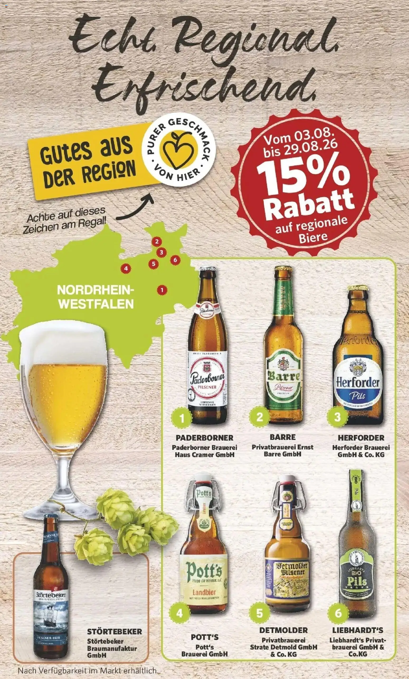 Combi Prospekt Twistringen (ab 10.08.2026) zum Blättern | Seite: 24 | Produkte: Bier, Regal, Pils