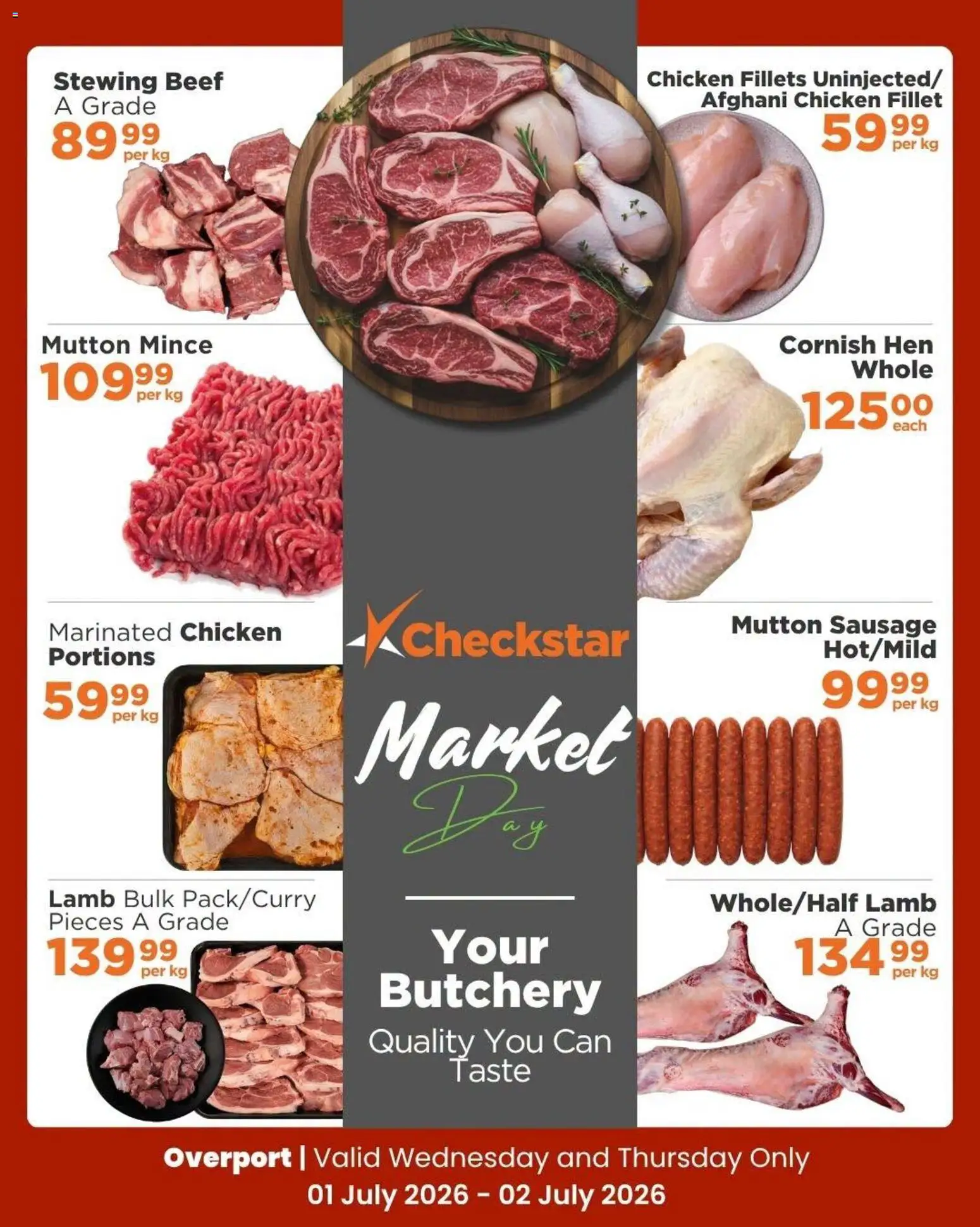 New Check Star catalogue – valid from 01/07/2026 | Page: 6 | Products: Chicken, Beef, Sausage