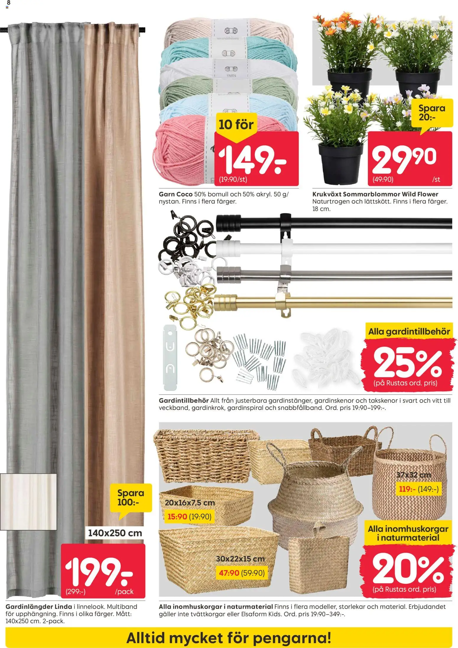 Rusta reklamblad aktuell från 01.06.2026 | Sida: 8 | Produkter: Galler