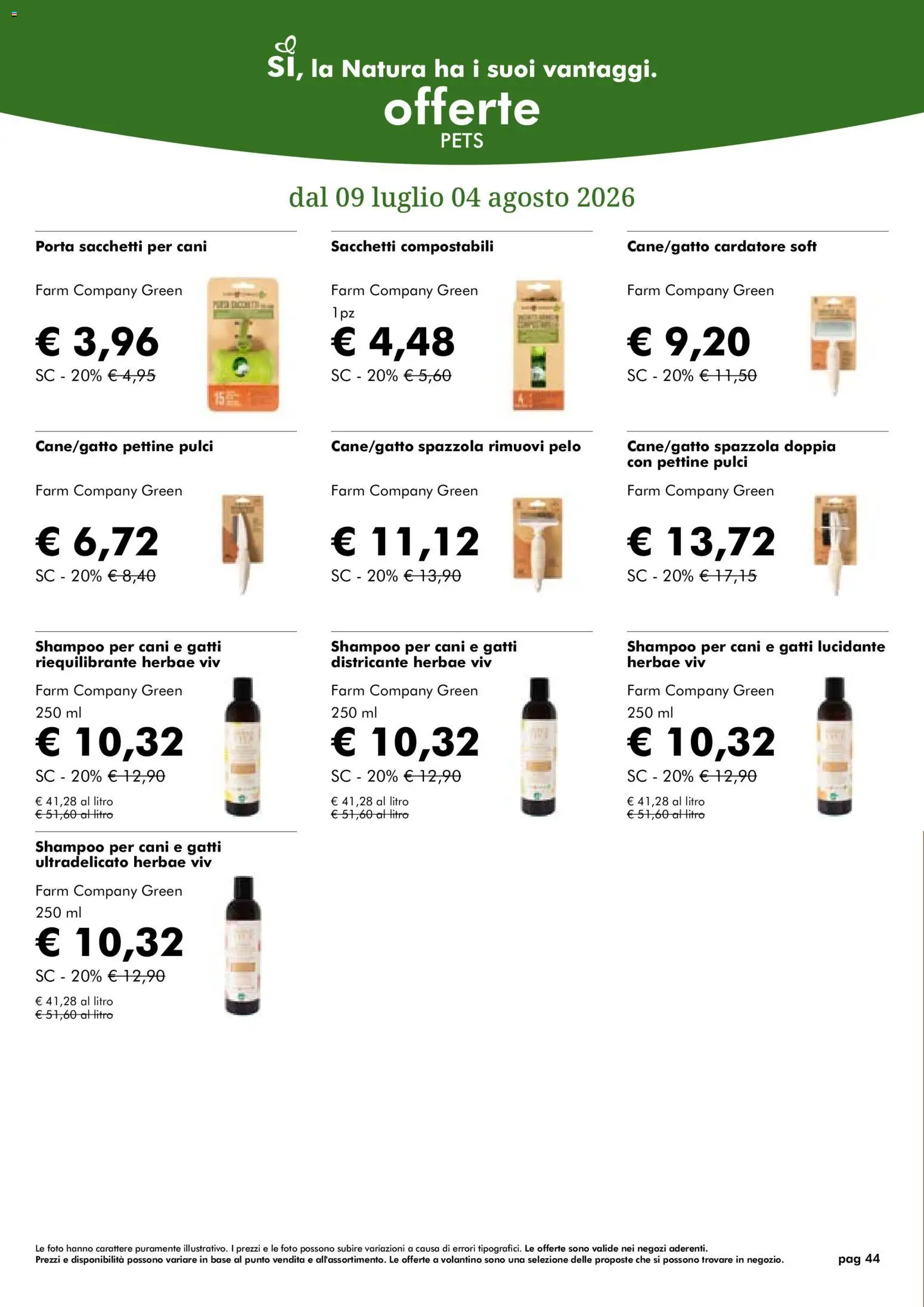 Volantino Natura Sì del 08/07/2026 | Pagina: 44