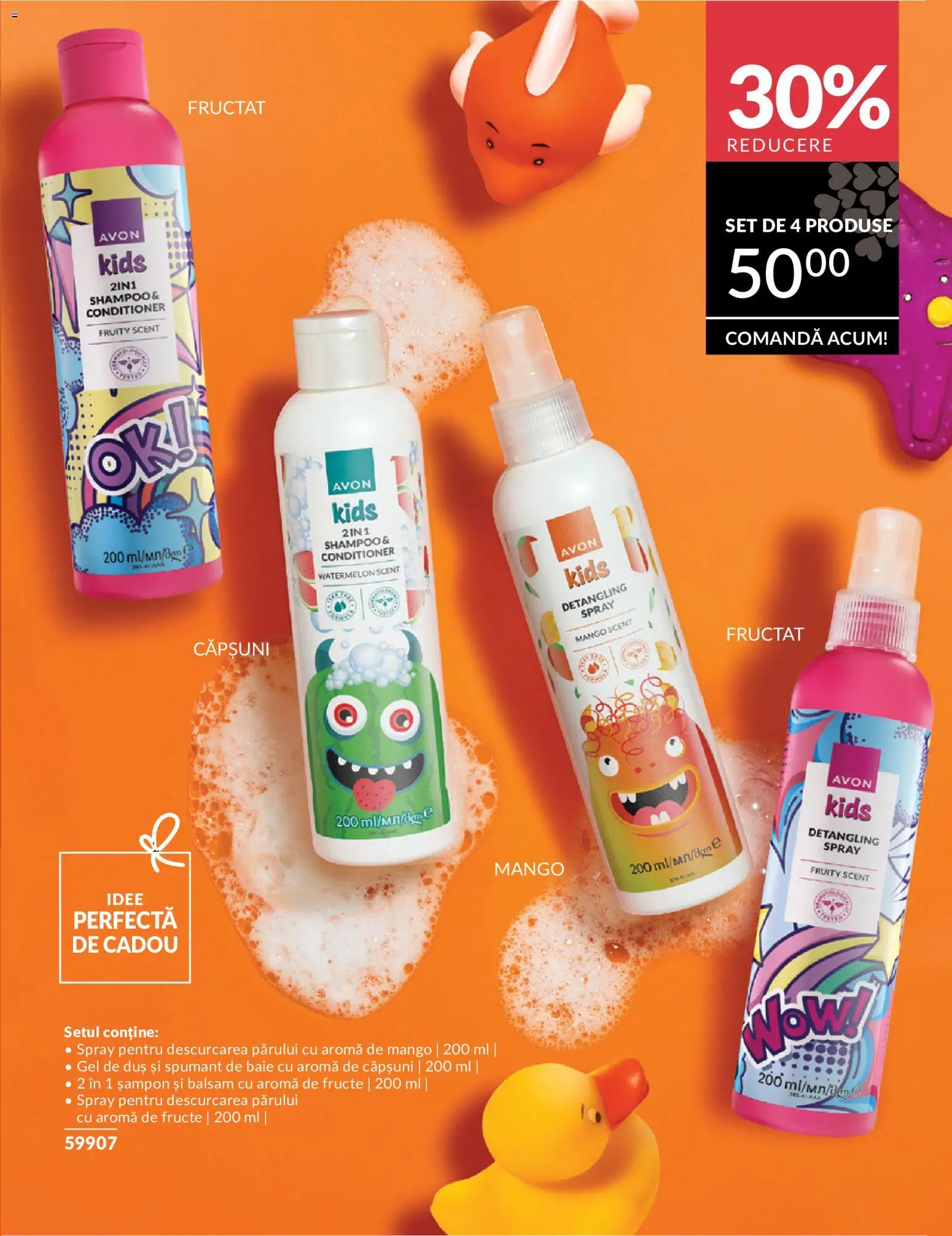 Noul catalog Avon – valabil de la 11.05.2026 | Pagină: 51 | Produse: Duș, Șampon, Căpșuni, Mango