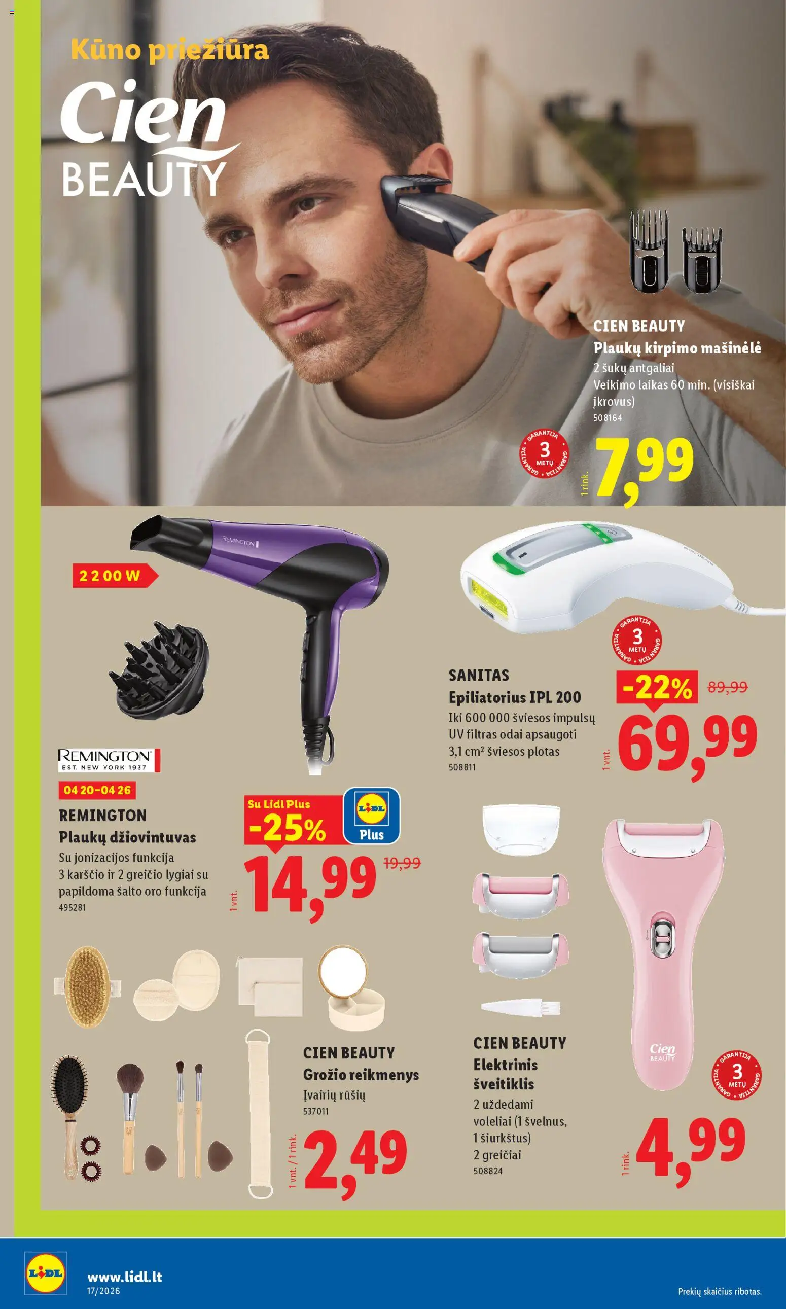 LIDL akcijos nuo 20.04.2026 | Puslapis: 6 | Prekių: Epiliatorius, Šveitiklis