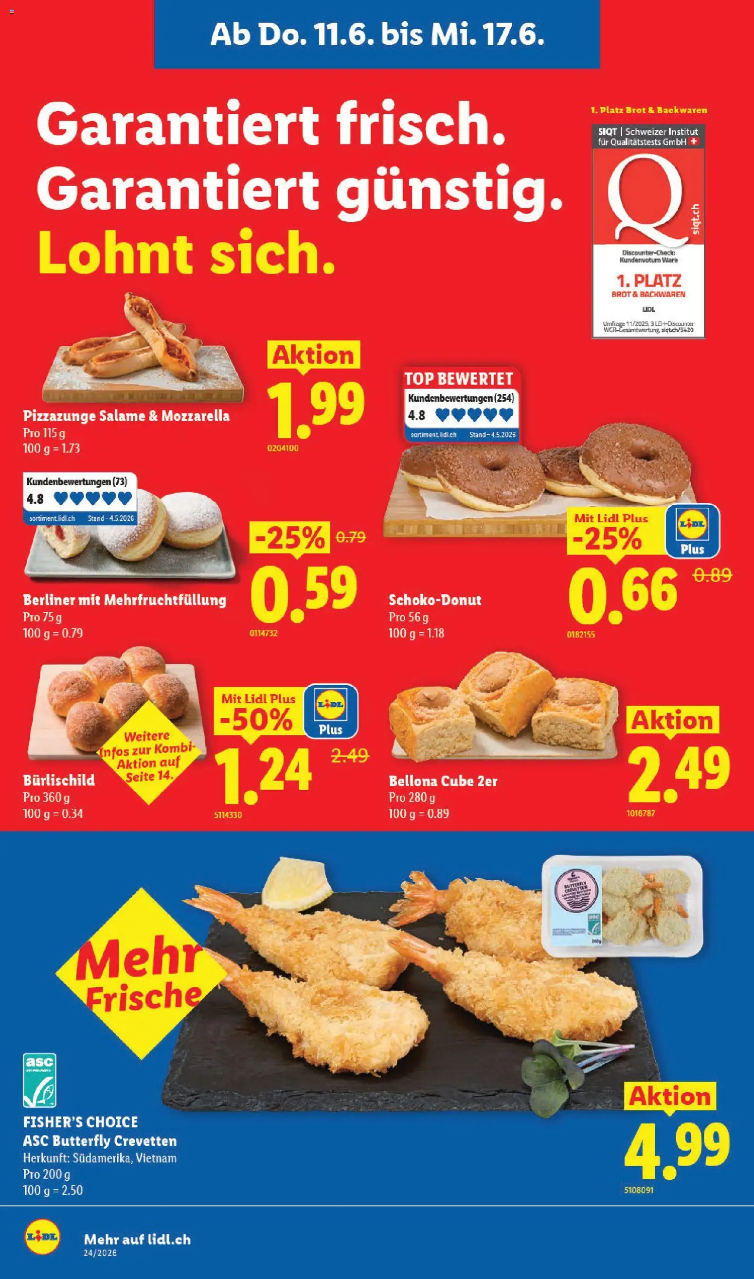 Lidl aktionen – gültig ab 11.06.2026 | Seite: 10 | Produkte: Brot, Top