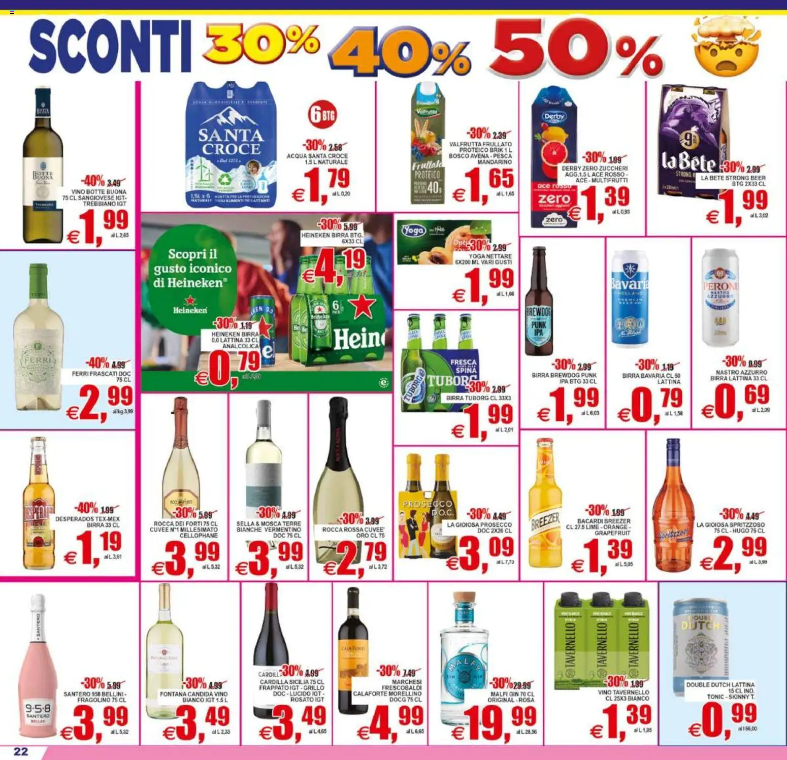 Volantino Pewex del 02/09/2026 | Pagina: 22 | Prodotti: Birra, Acqua, Sale, Vino