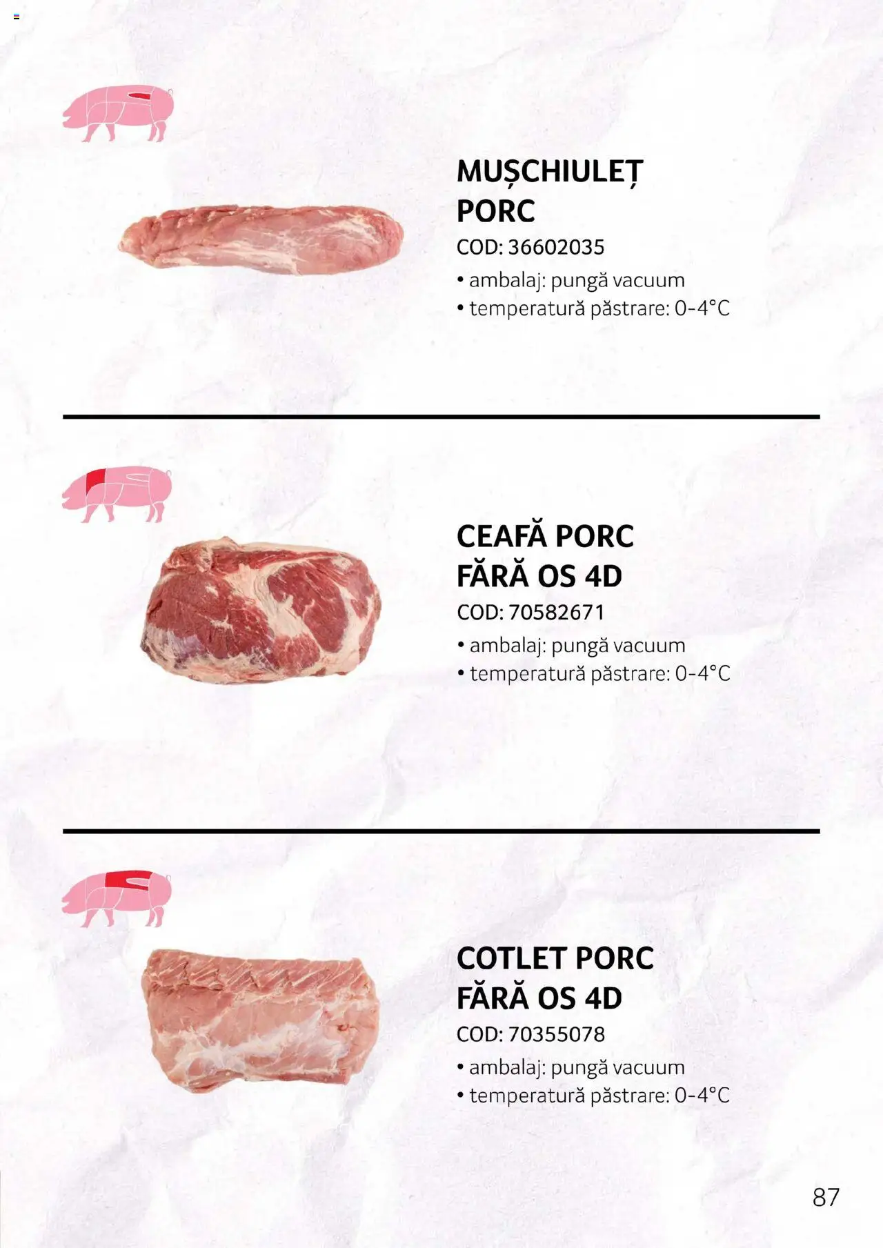 Noul catalog Selgros – valabil de la 27.04.2023 | Pagină: 87 | Produse: Masaüstü kılıfı, Lait de coco, Cotlet porc, Pește