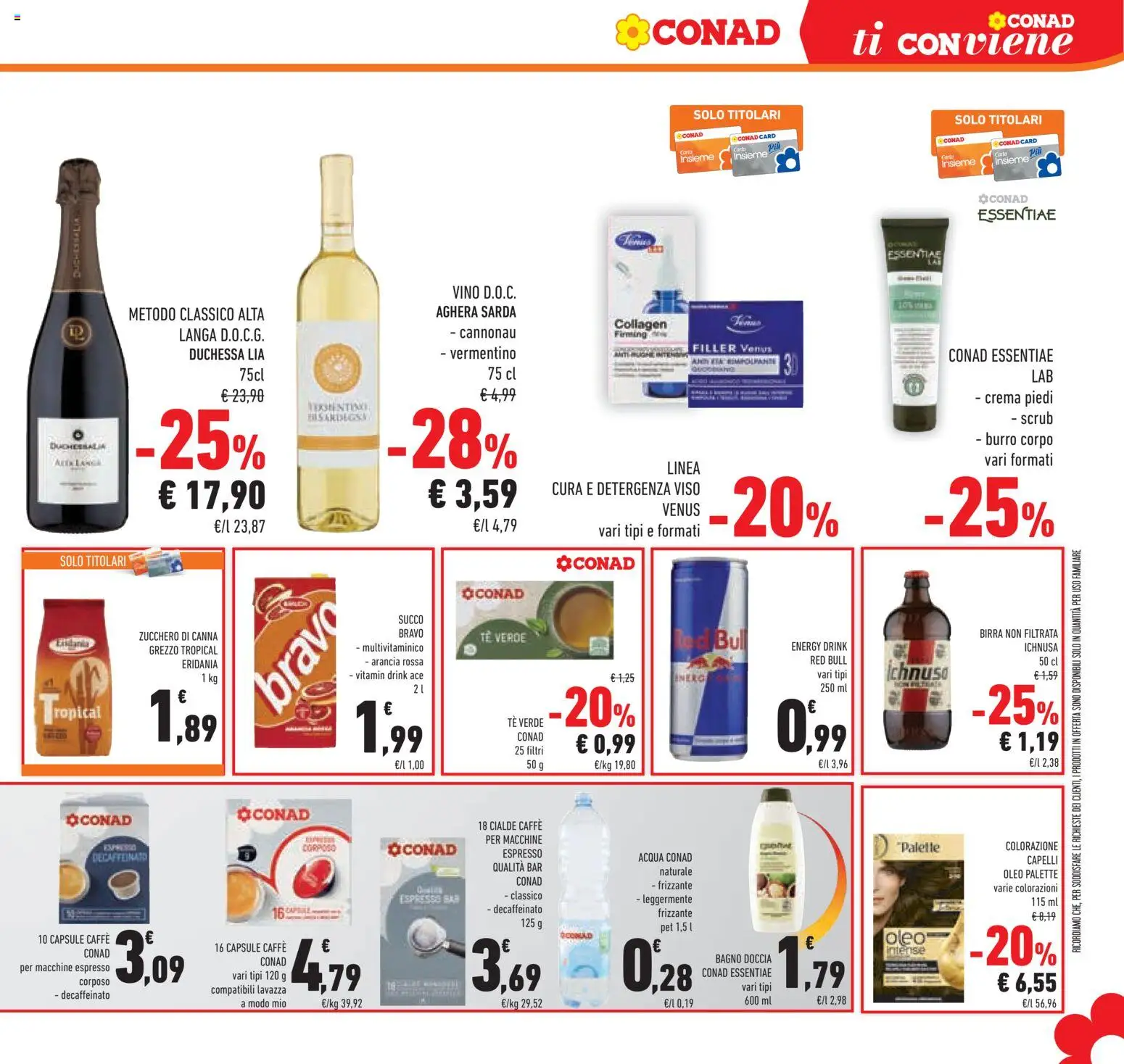 Volantino Conad del 04.06.2026 | Pagina: 35 | Prodotti: Crema, Caffè, Vino, Arancia