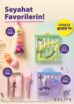 01 Temmuz 2026 tarihinden itibaren geçerli olan Gratis kataloğu önizlemesi | Sayfa: 33 | Ürünler: Fırça, Makyaj