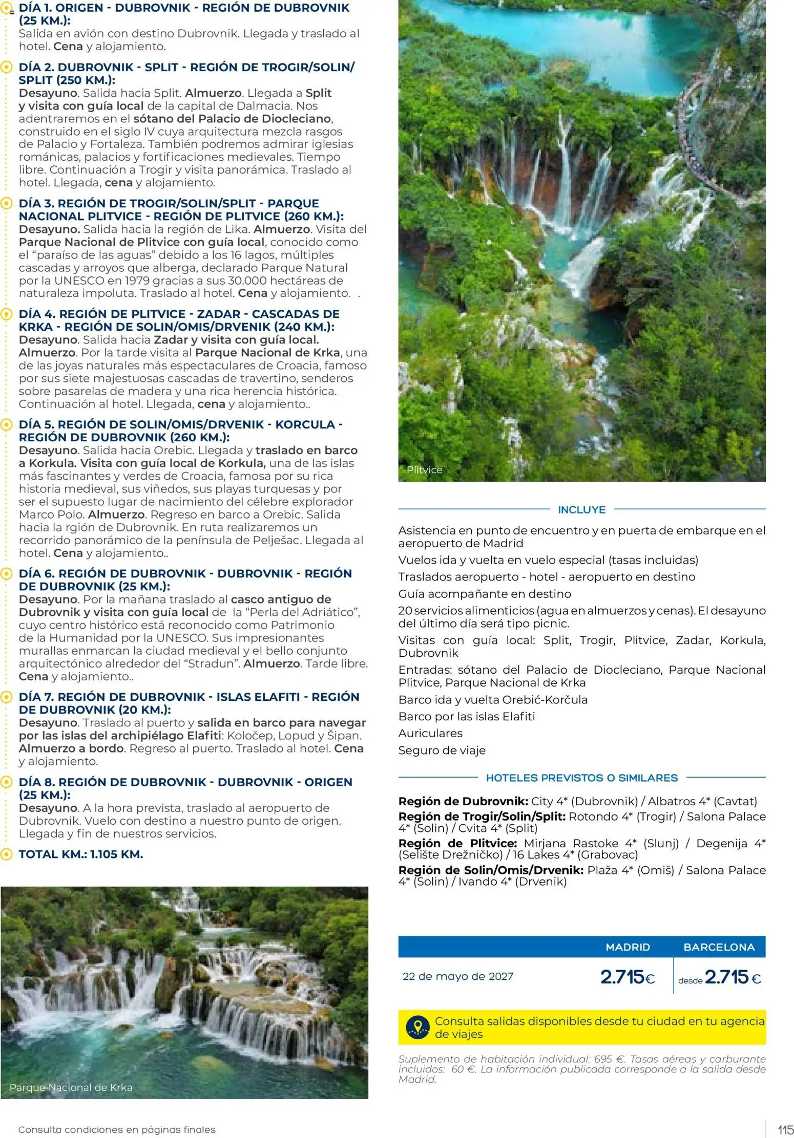 Viajes El Corte Inglés Club de Vacaciones otoño primavera │ válido desde el 01/09/2026 | Página: 115