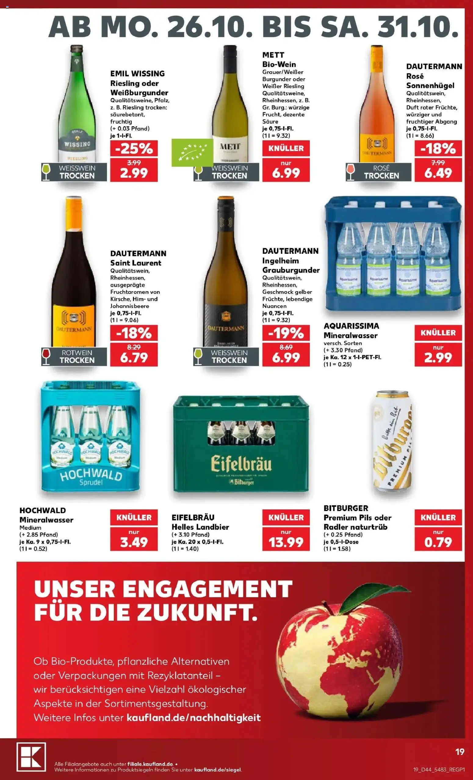 Prospekt Kaufland ab 26.10.2026 » Angebote Online zum Blättern | Seite: 23 | Produkte: Pils, Duft, Mineralwasser, Radler
