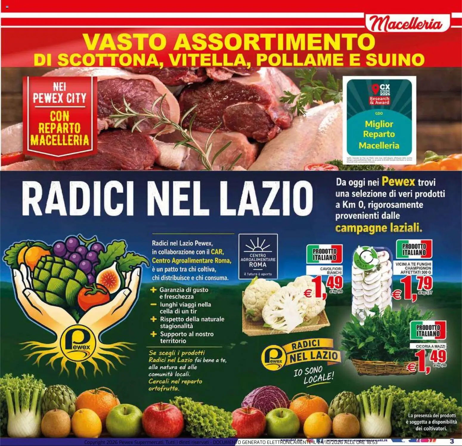 Volantino Pewex del 23/10/2026 | Pagina: 3 | Prodotti: Pollame, Tè, Suino, Funghi