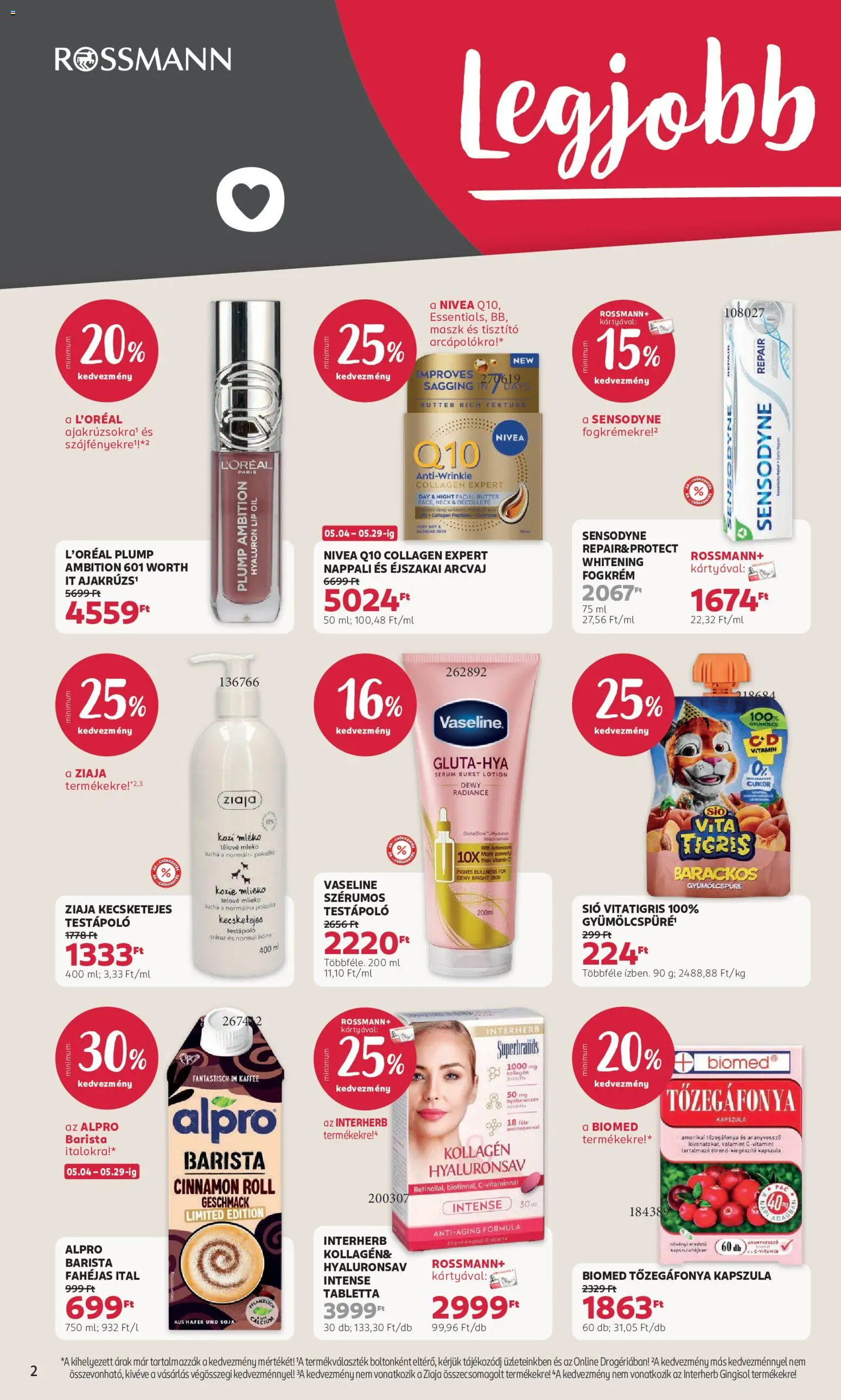 Rossmann akciós ujság - amely érvényes a következő dátumtól: 18.05.2026 | Oldal: 2