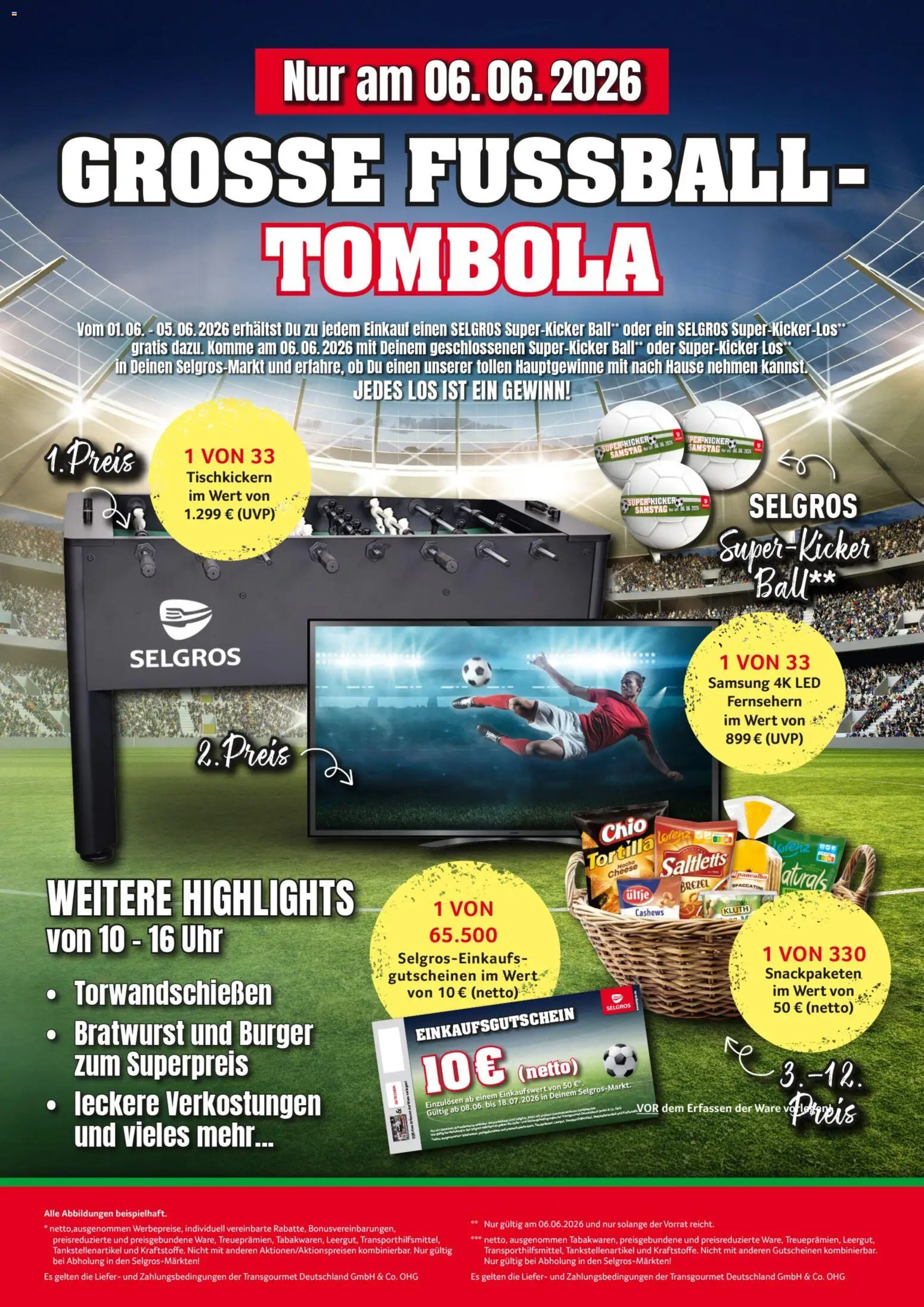 Selgros Super-Kicker-Samstag – gültig ab 06.06.2026 | Seite: 2 | Produkte: Bratwurst, Burger, Samsung, Uhr