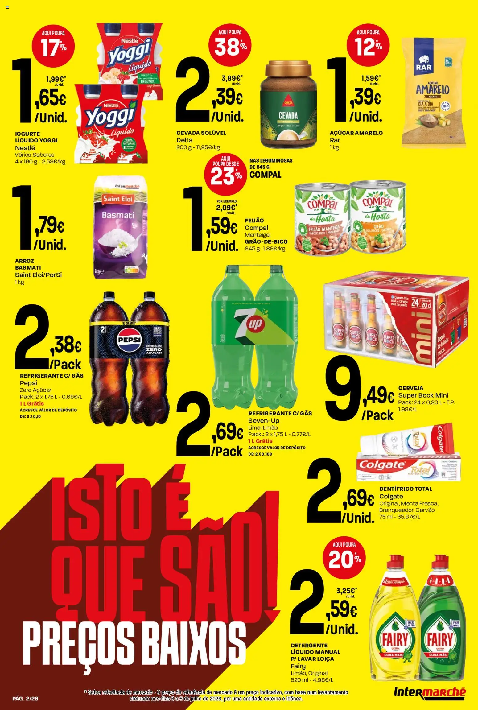 Intermarché Folheto Contact │ válido de 13/08/2026 | Página: 2 | Produtos: Base, Iogurte, Açúcar, Iogurte liquido