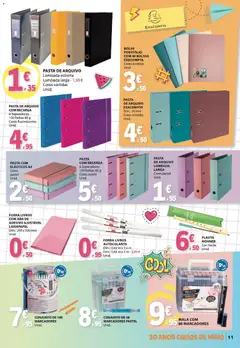Pré-visualização E.Leclerc - Folheto Regresso Às Aulas 2 válido de 25/08/2026 | Página: 11 | Produtos: Bolsa, Livros