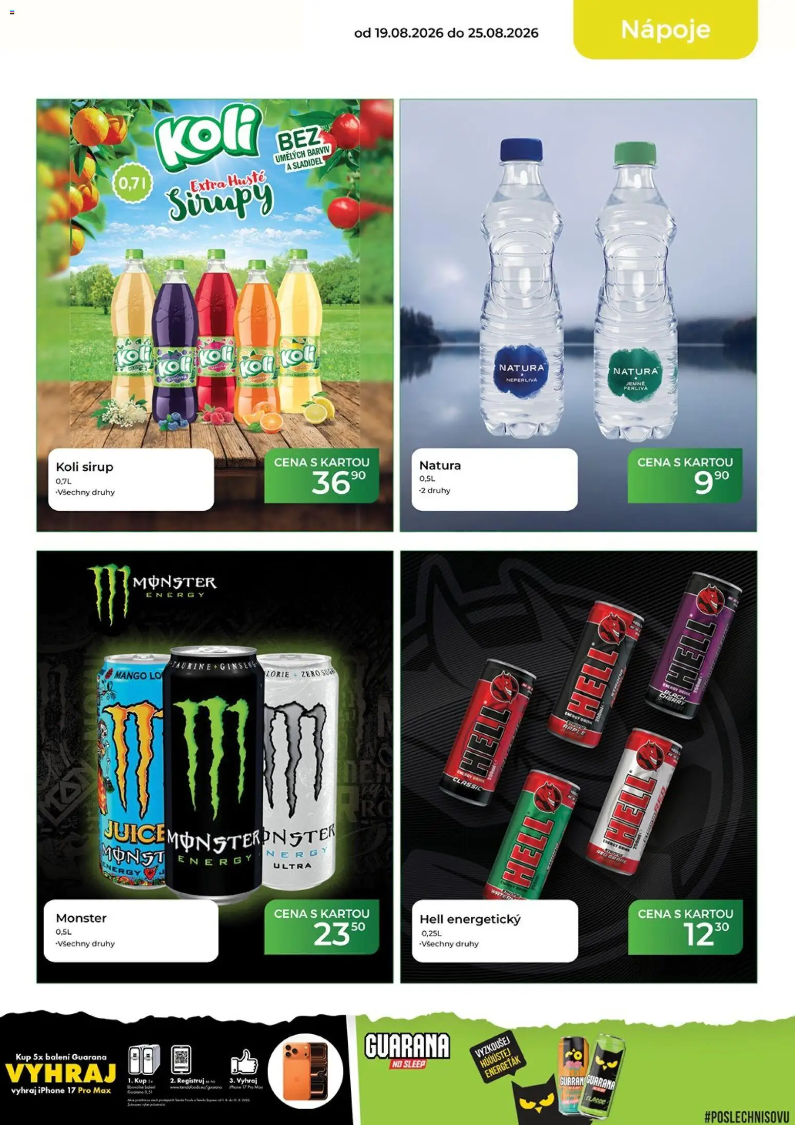Tamda Foods leták od 19.08.2026 | Strana: 13 | Produkty: Mango, Iphone, Sirup, Monster Energy