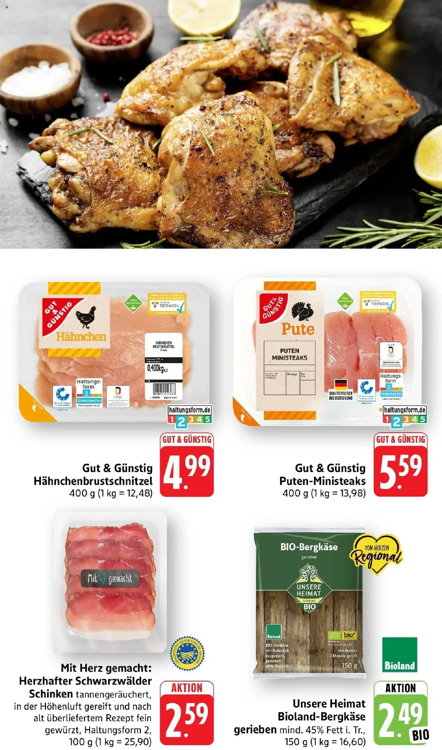nah & gut Prospekt Gengenbach – gültig ab 08.06.2026 | Seite: 3 | Produkte: Pute, Hahnchen, Schnitzel, Schinken