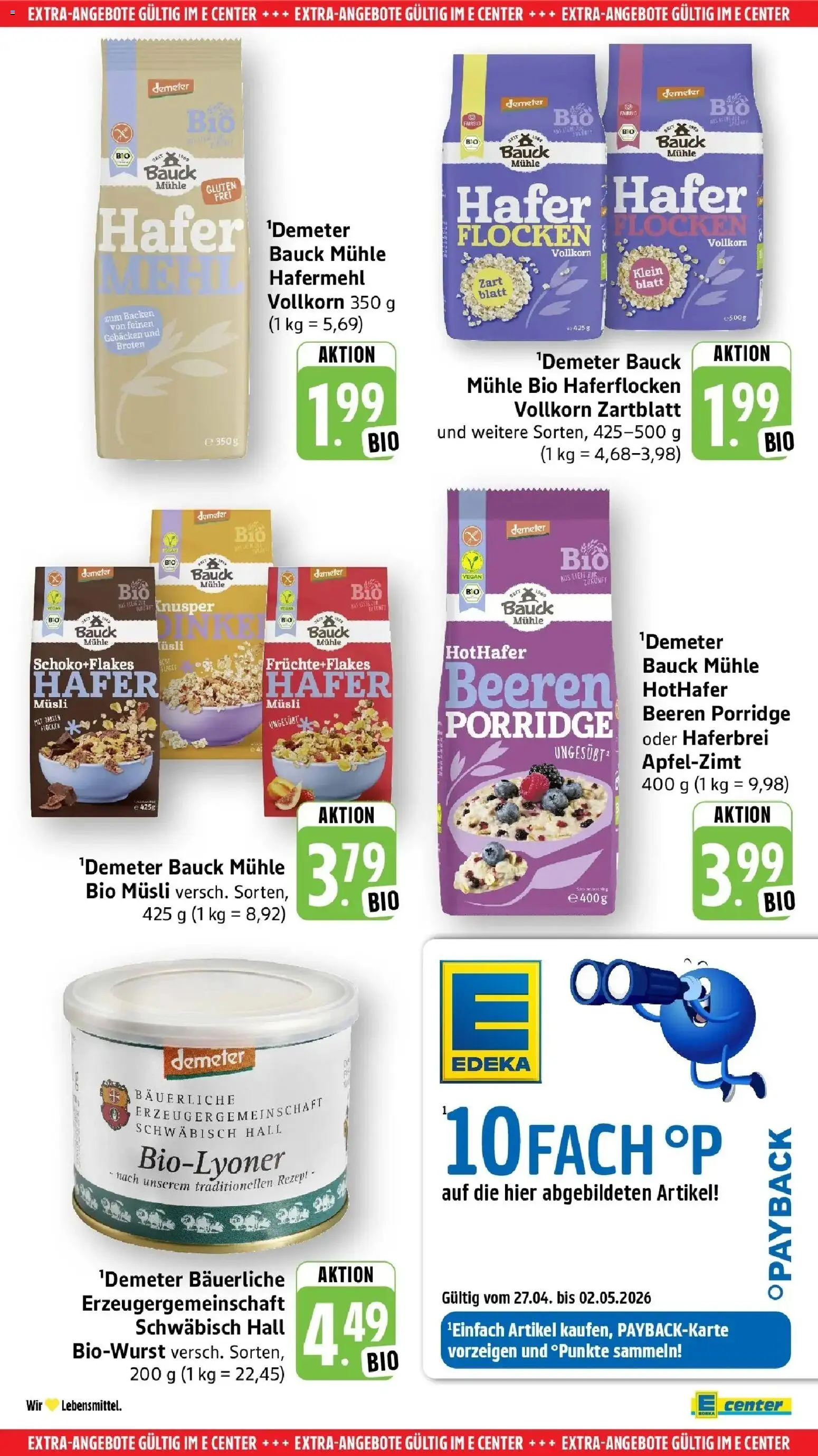 Edeka prospekt Heilbronn	 – gültig ab 27.04.2026 | Seite: 57 | Produkte: Musli, Mühle, Mehl, Flocken