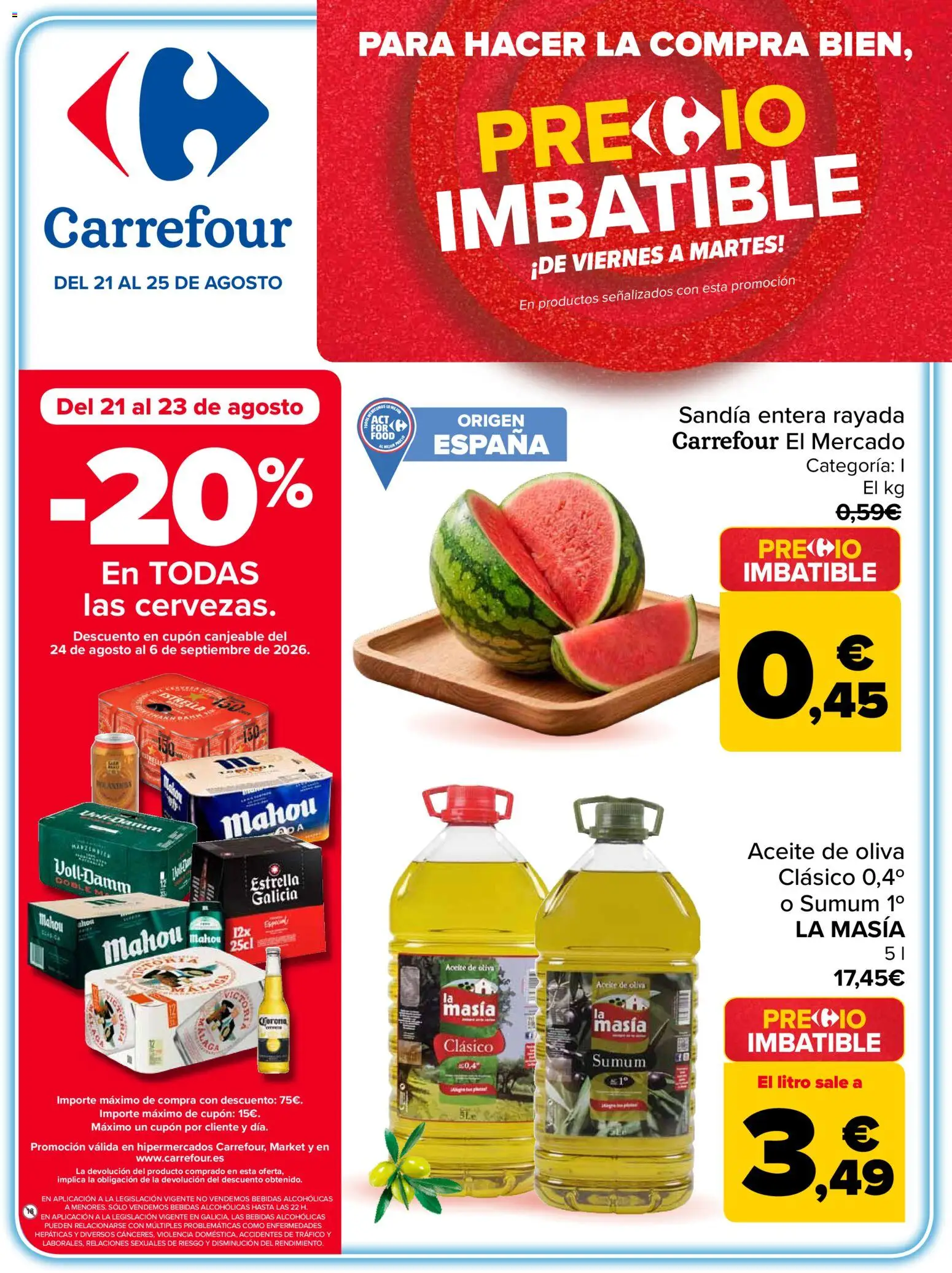 Carrefour Precio Imbatible │ válido desde el 21/08/2026 | Página: 1