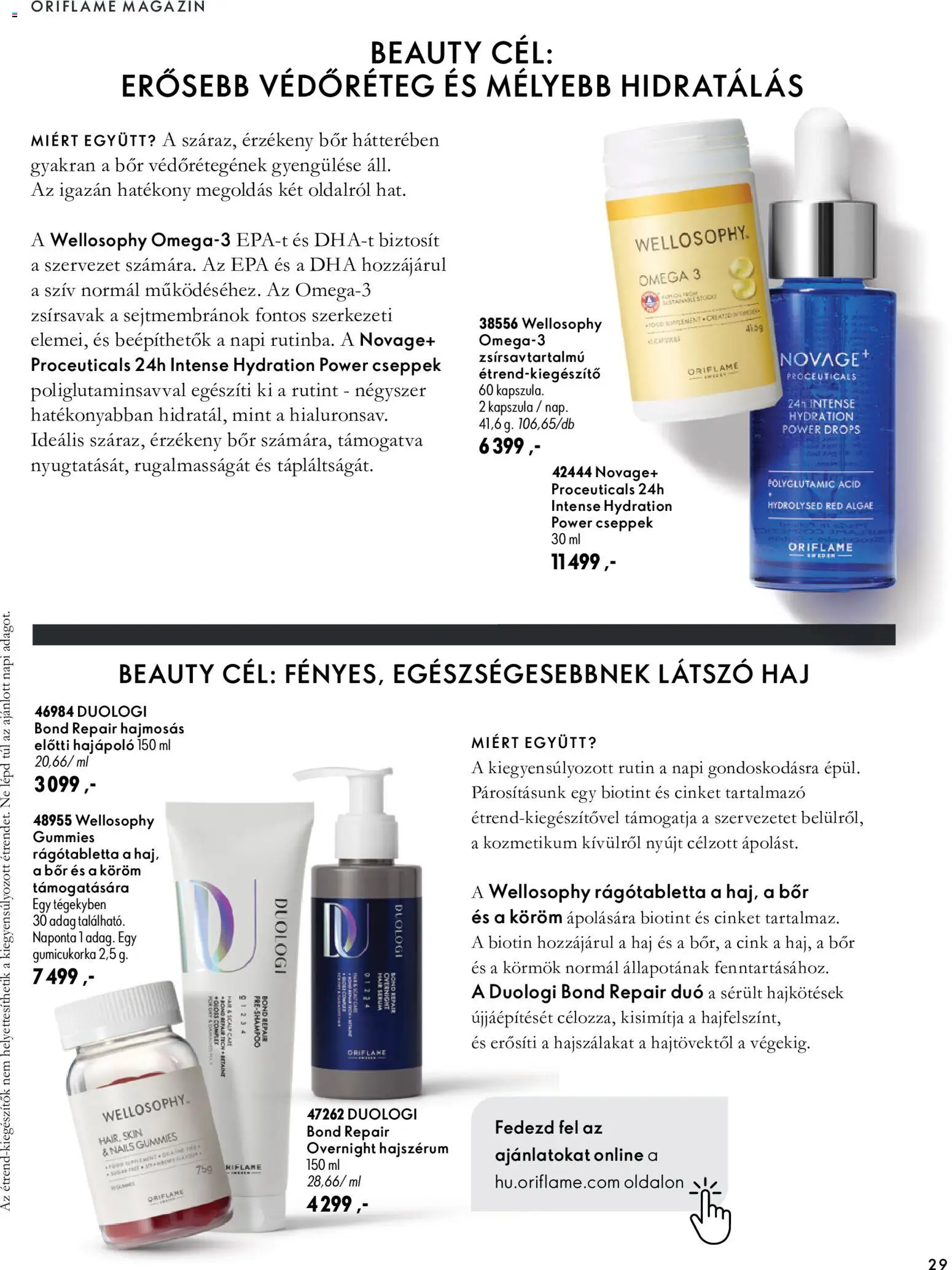 Oriflame akciós ujság - amely érvényes a következő dátumtól: 2026.09.30. | Oldal: 29 | Termékek: Kapszula, Omega 3, Magazin, Omega
