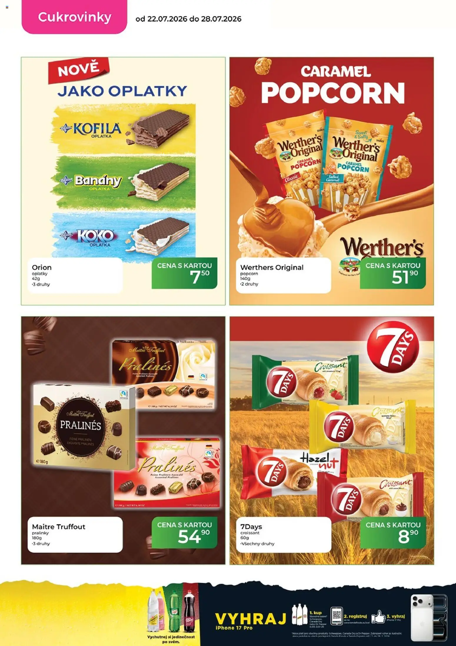 Tamda Foods leták od 22.07.2026 | Strana: 28 | Produkty: Banány, Iphone, Kofila, Oplatky