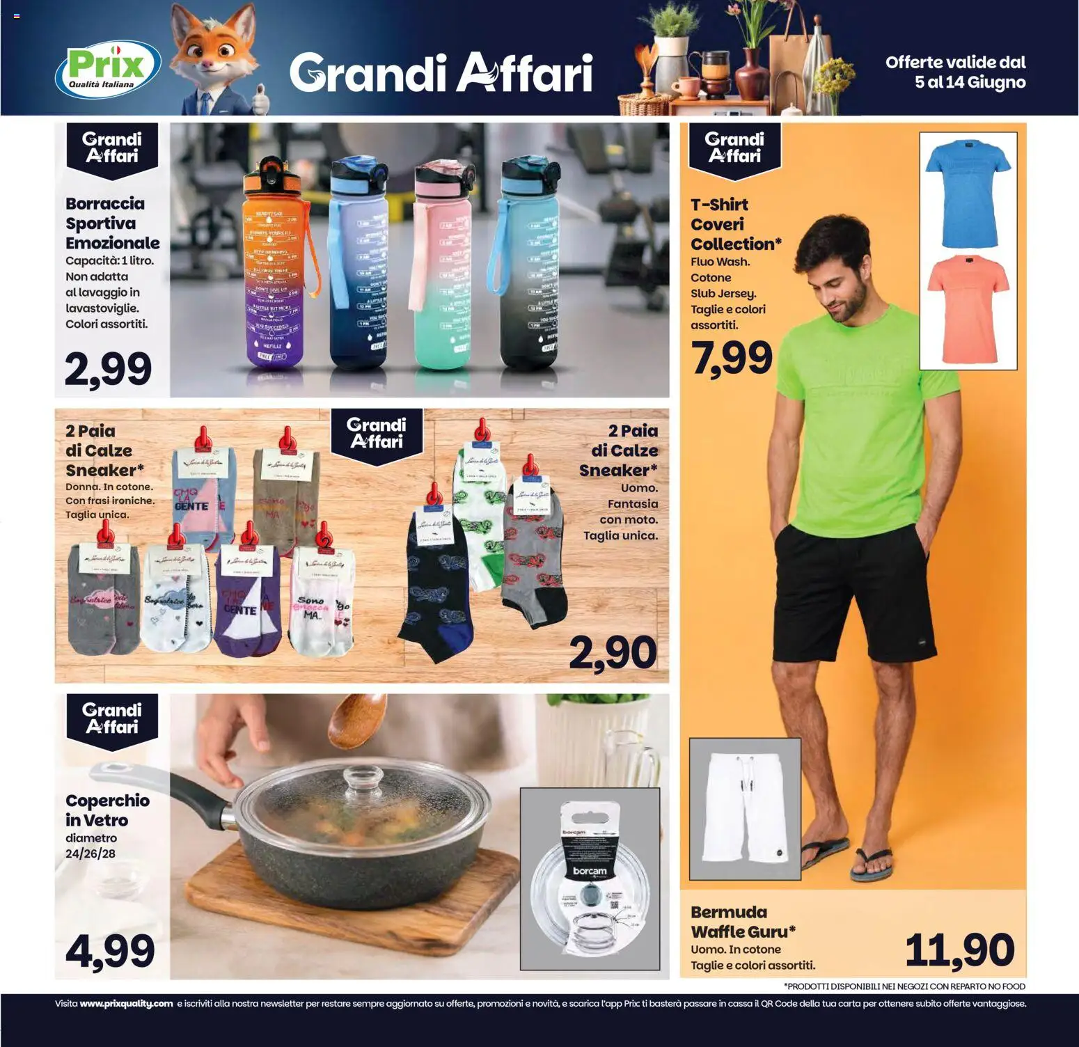 Volantino Prix del 05.06.2026 | Pagina: 21 | Prodotti: Bermuda, Borraccia
