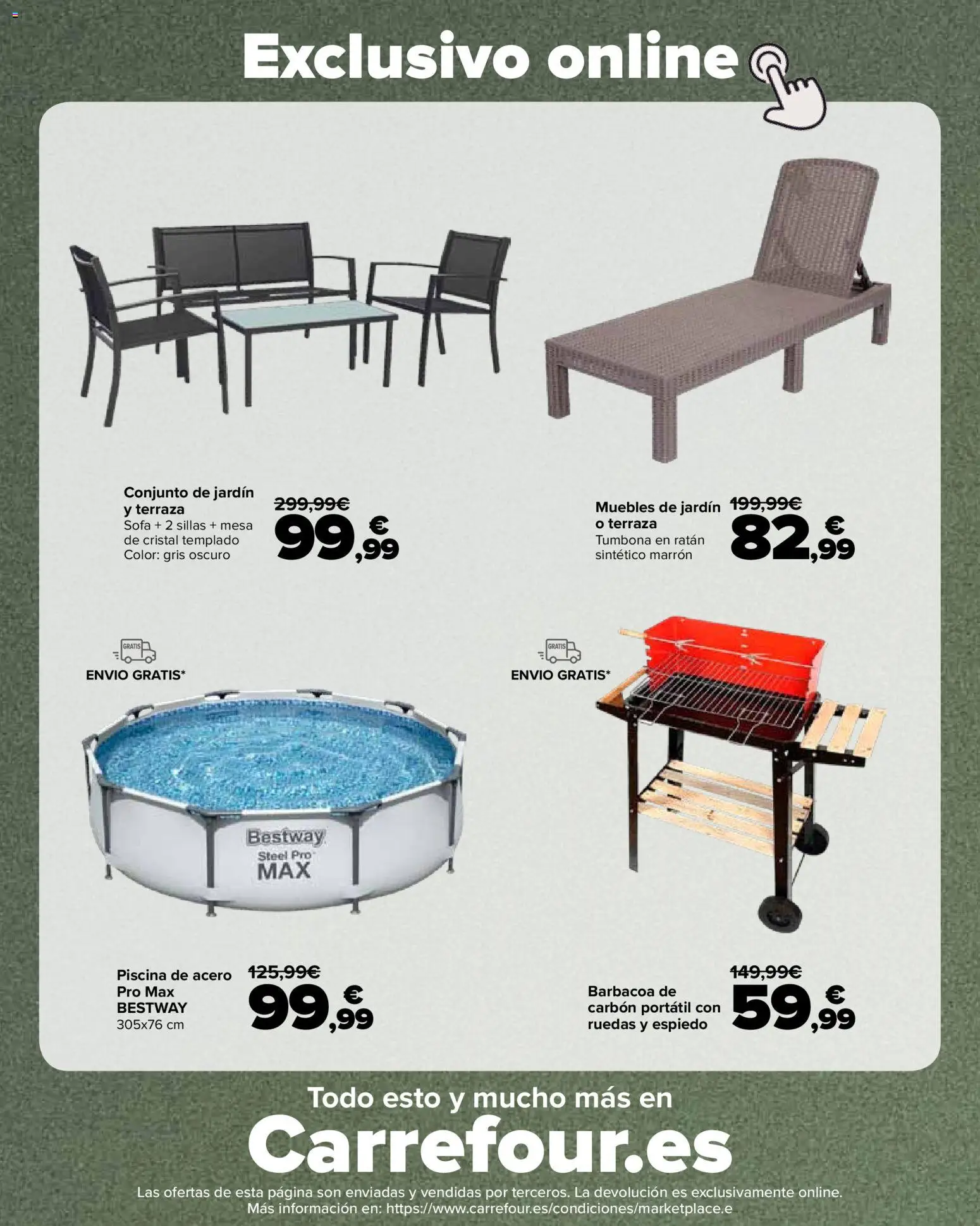 Carrefour Jardin │ válido desde el 14.04.2026 | Página: 34 | Productos: Muebles, Tumbona, Sofá, Muebles de jardín