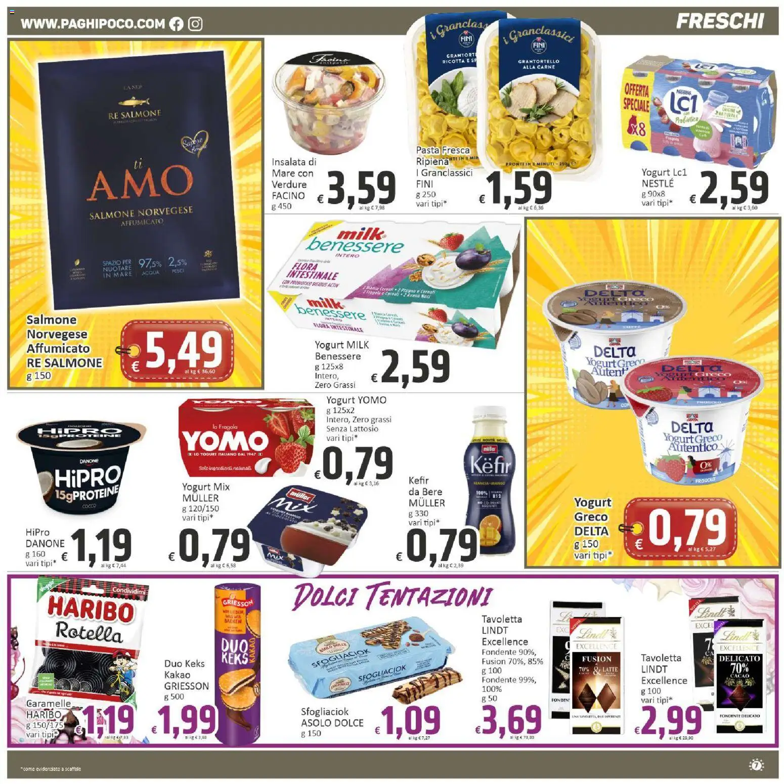 Volantino Paghi Poco del 01/09/2026 | Pagina: 7 | Prodotti: Kefir, Acqua, Noci, Cocco
