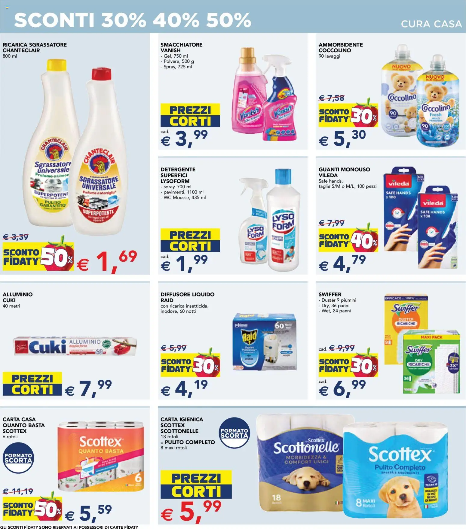Volantino Esselunga S del 28.05.2026 | Pagina: 10 | Prodotti: Carta igienica, Guanti, WC, Profumo