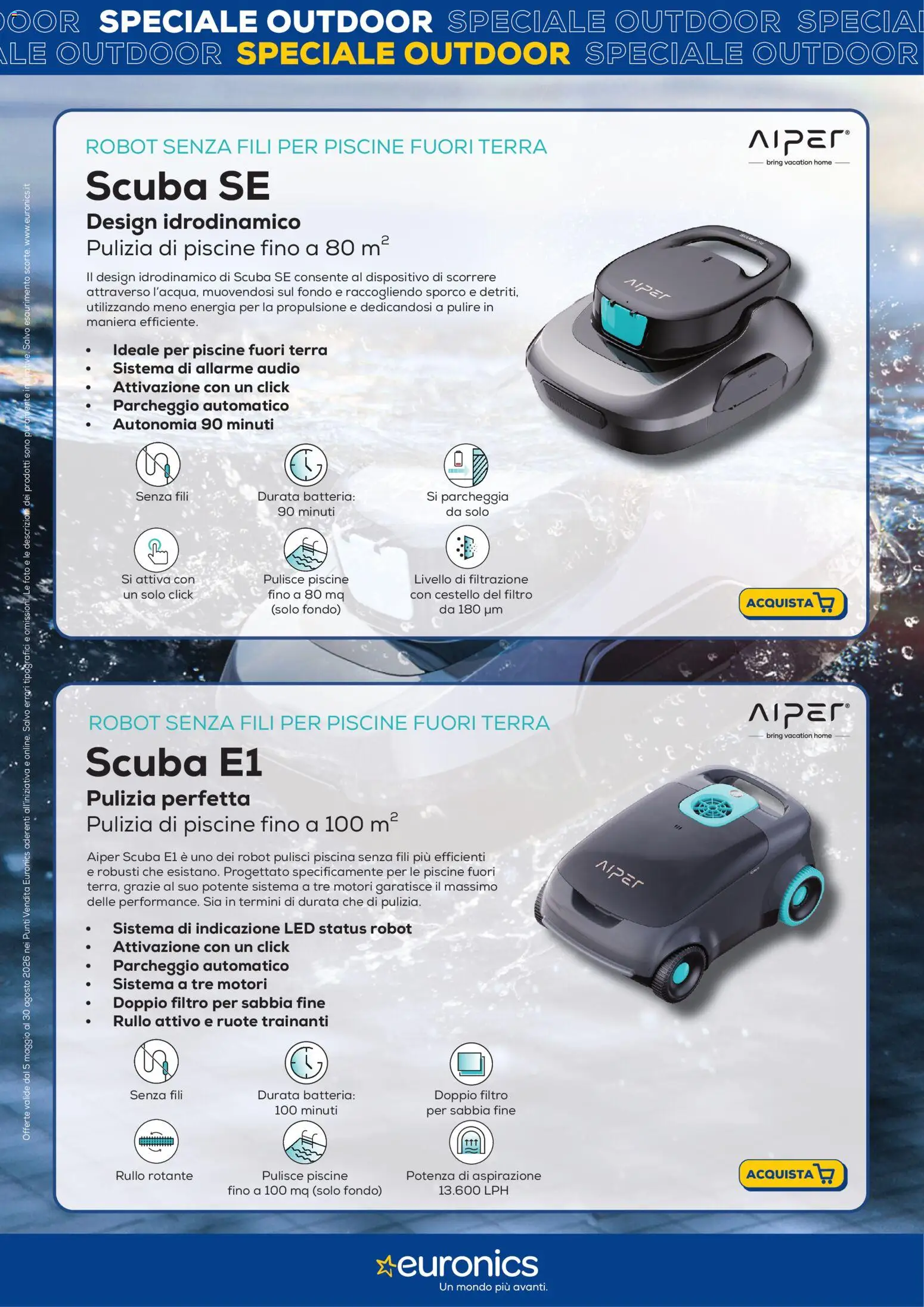 Volantino Euronics del 05/05/2026 | Pagina: 17 | Prodotti: Rullo, Piscina, Robot, Terra