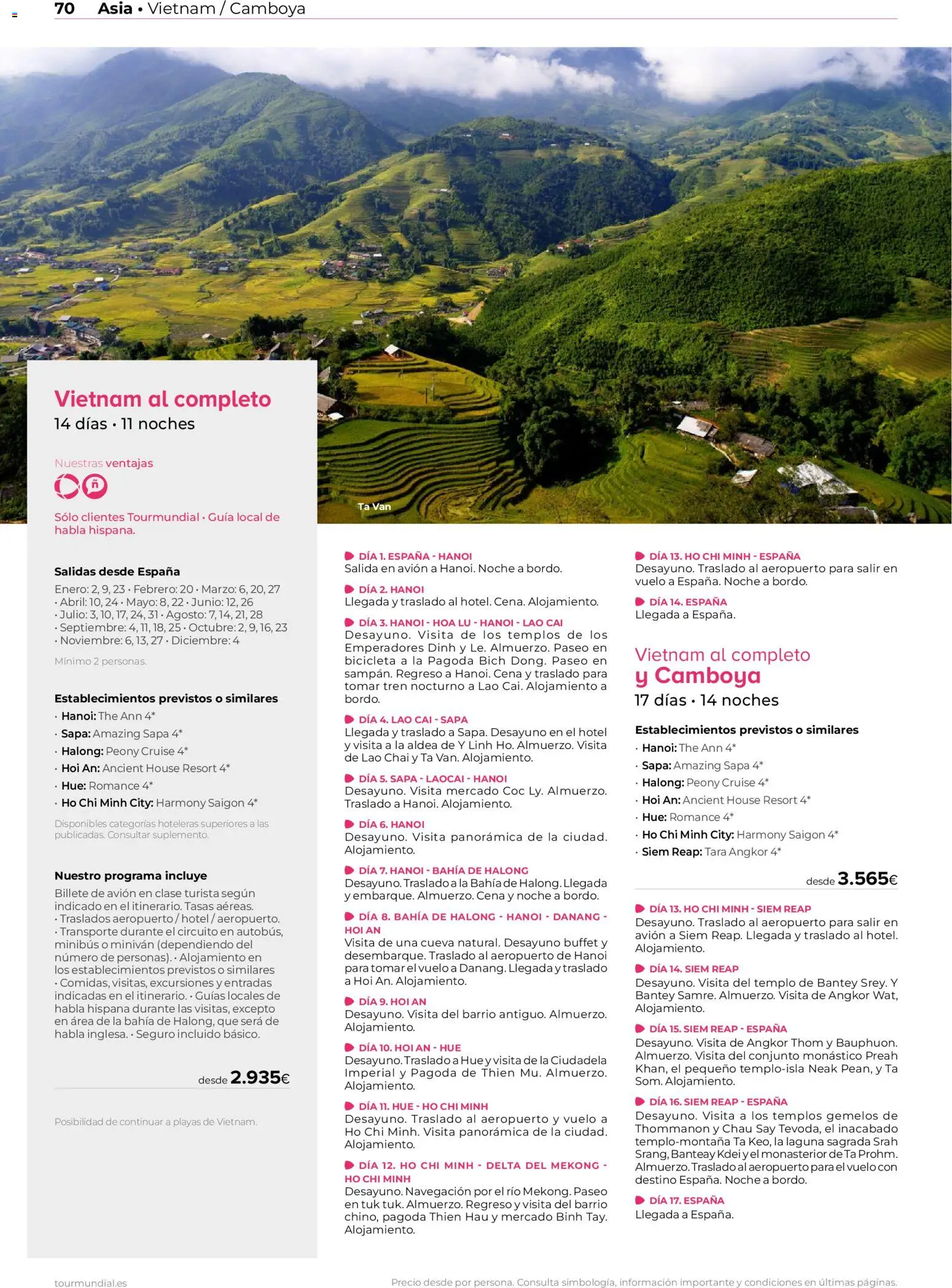 Viajes El Corte Inglés Asia y Oceanía │ válido desde el 01/01/2026 | Página: 70 | Productos: Bicicleta, Navegación