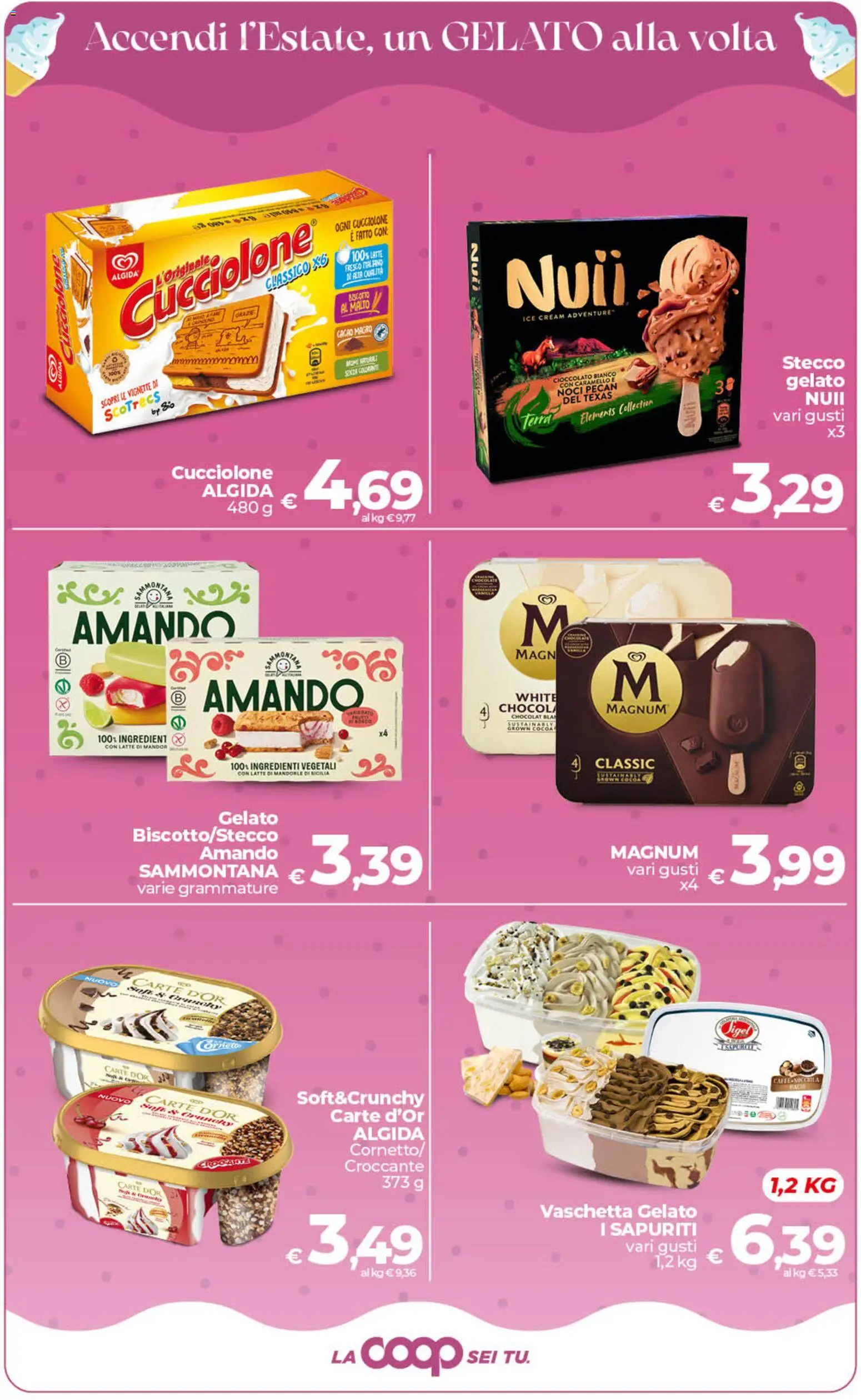 Volantino COOP del 19.05.2026 | Pagina: 24 | Prodotti: Cioccolato, Gelato, Latte, Cacao