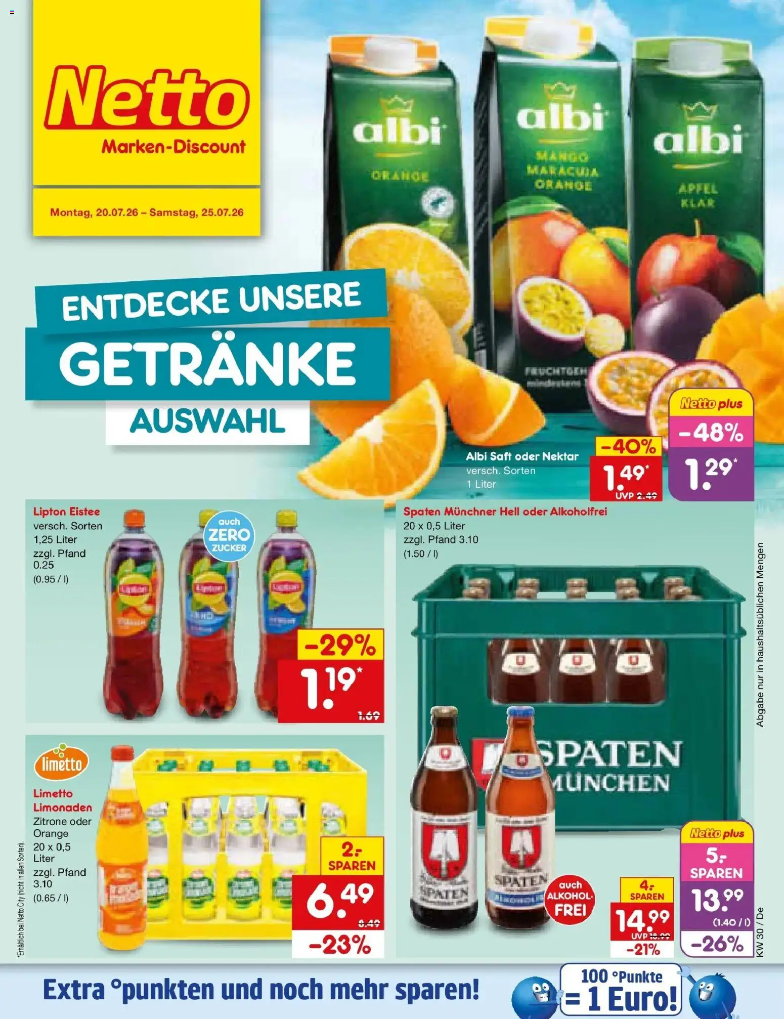 Netto Marken-Discount Prospekt Waiblingen-Bittenfeld – gültig ab 20.07.2026 | Seite: 54 | Produkte: Äpfel, Zucker, Zitrone, Saft