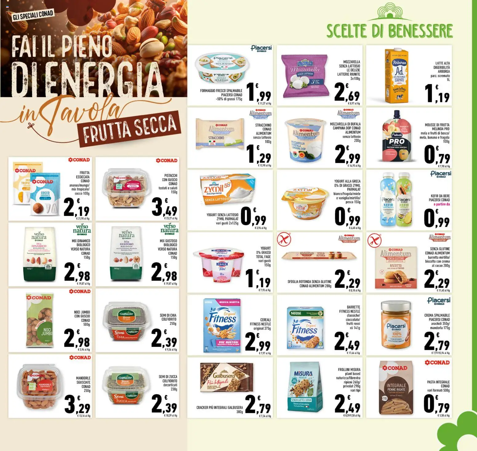 Volantino Conad del 11.03.2026 | Pagina: 9 | Prodotti: Cioccolato, Pistacchi, Cacao, Penne