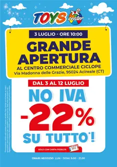 Anteprima del volantino Toys Center volantino Acireale valido a partire dal 03/07/2026
