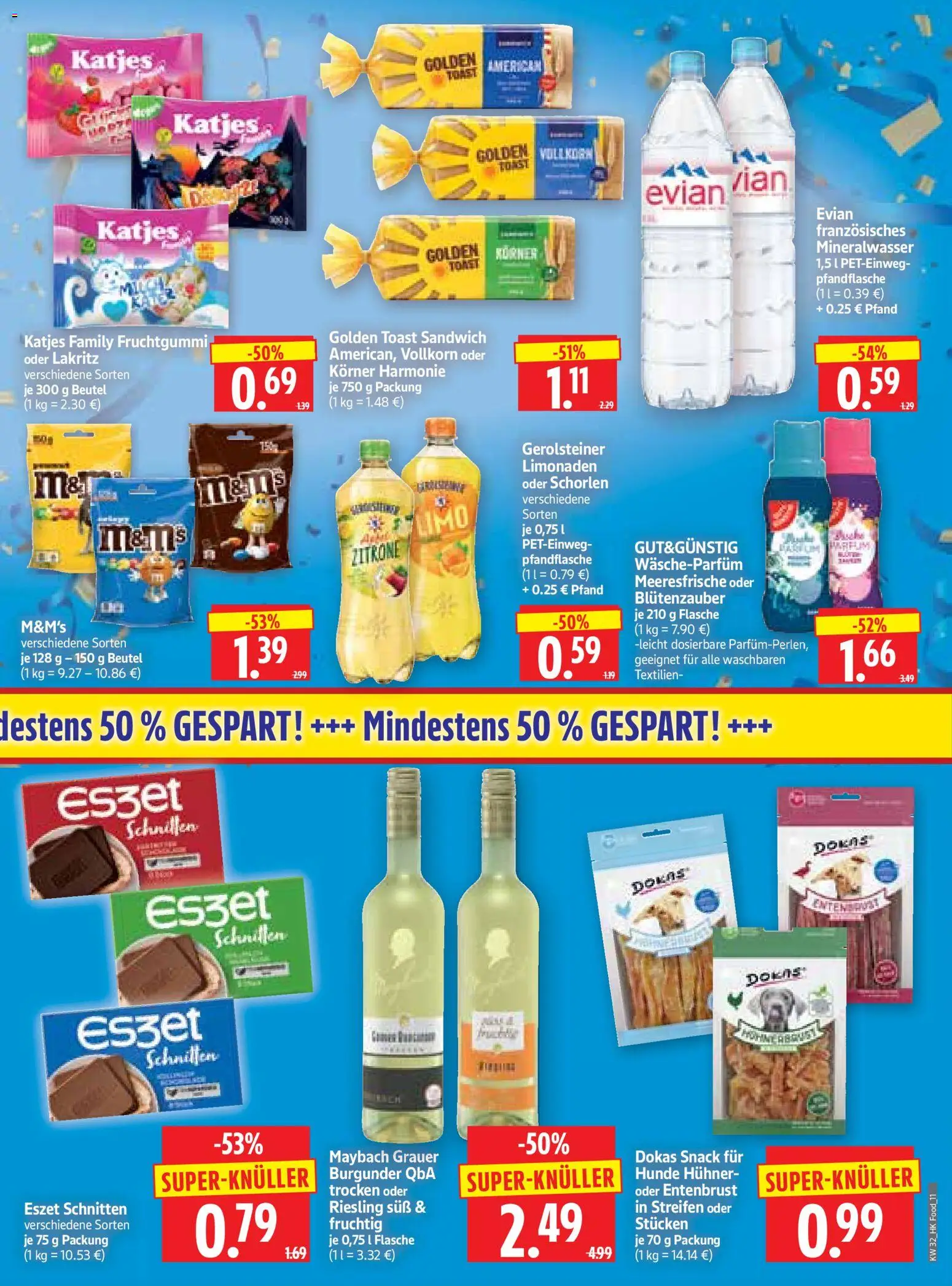 HERKULES Prospekt – gültig ab 03.08.2026 | Seite: 11 | Produkte: Toast, Katjes, M&M's, Gerolsteiner