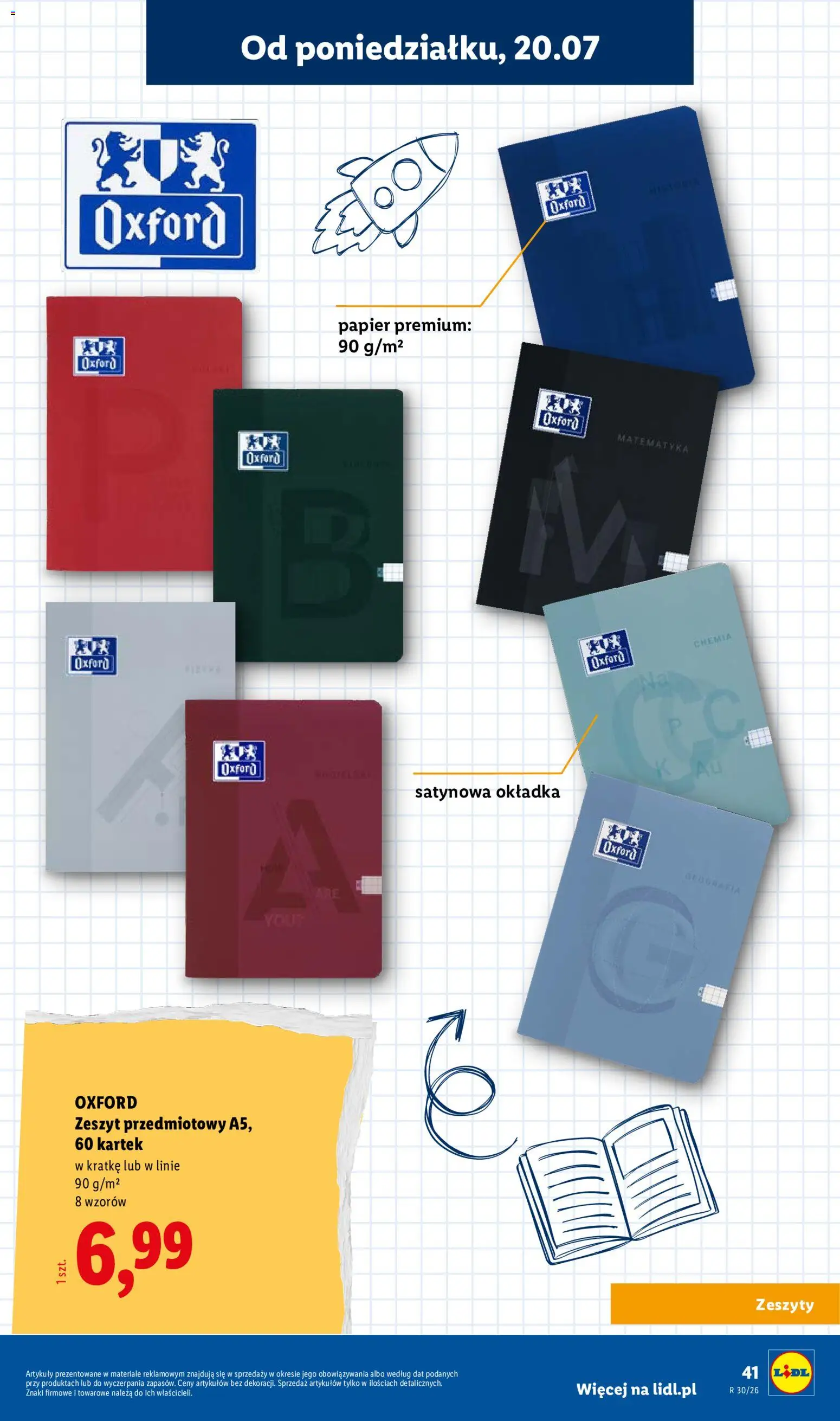 Lidl Katalog od 09.07.2026 | Strona: 41 | Produkty: Notebook, Zeszyt