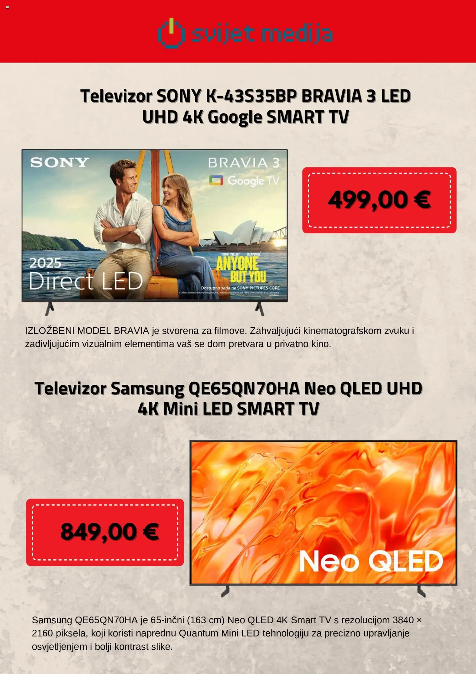Svijet medija katalog | vrijedi od 01.10.2026 | Stranica: 5 | Proizvodi: Smart TV, Led, Tv, Televizor