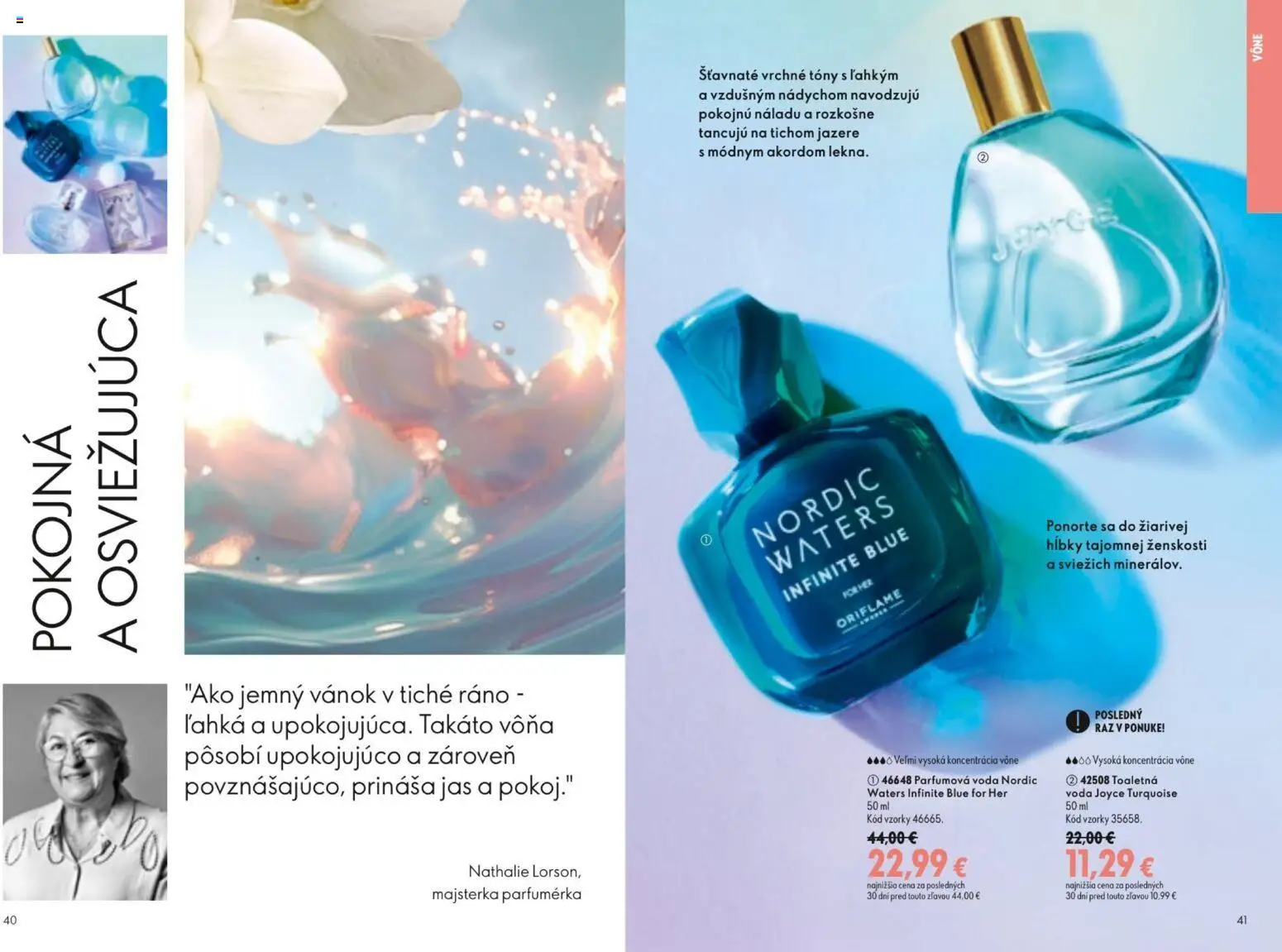 Nové Oriflame akcie – leták je platný od 19.08.2026 | Strana: 21 | Produkty: Voda