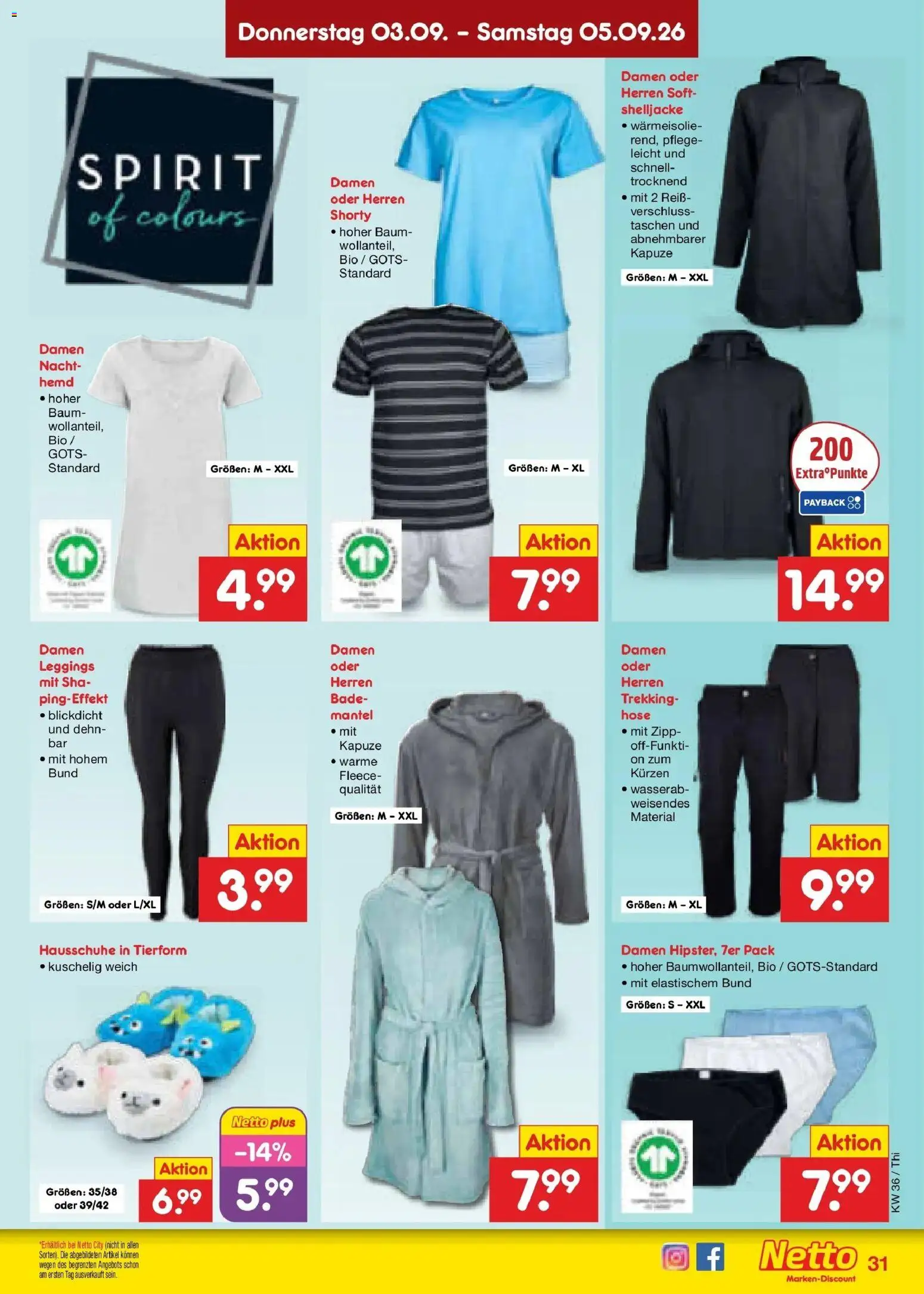 Netto Marken-Discount Prospekt Pirna (ab 31.08.2026) » Angebote | Seite: 41 | Produkte: Taschen, Mantel, Hose, Leggings