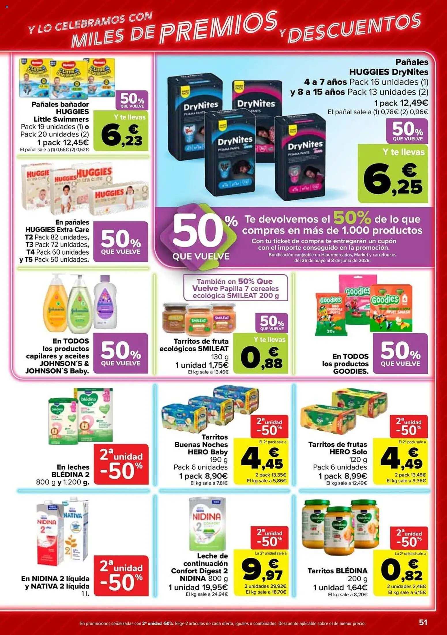 Carrefour folleto │ válido desde el 12.05.2026 | Página: 51 | Productos: Leche, Cereales, Té