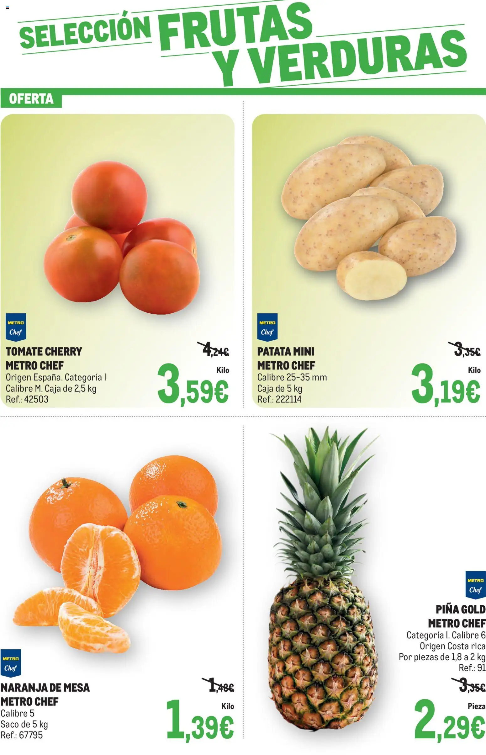 Makro Fresco Península │ válido desde el 08/09/2026 | Página: 3 | Productos: Verduras, Piña, Mesa, Caja