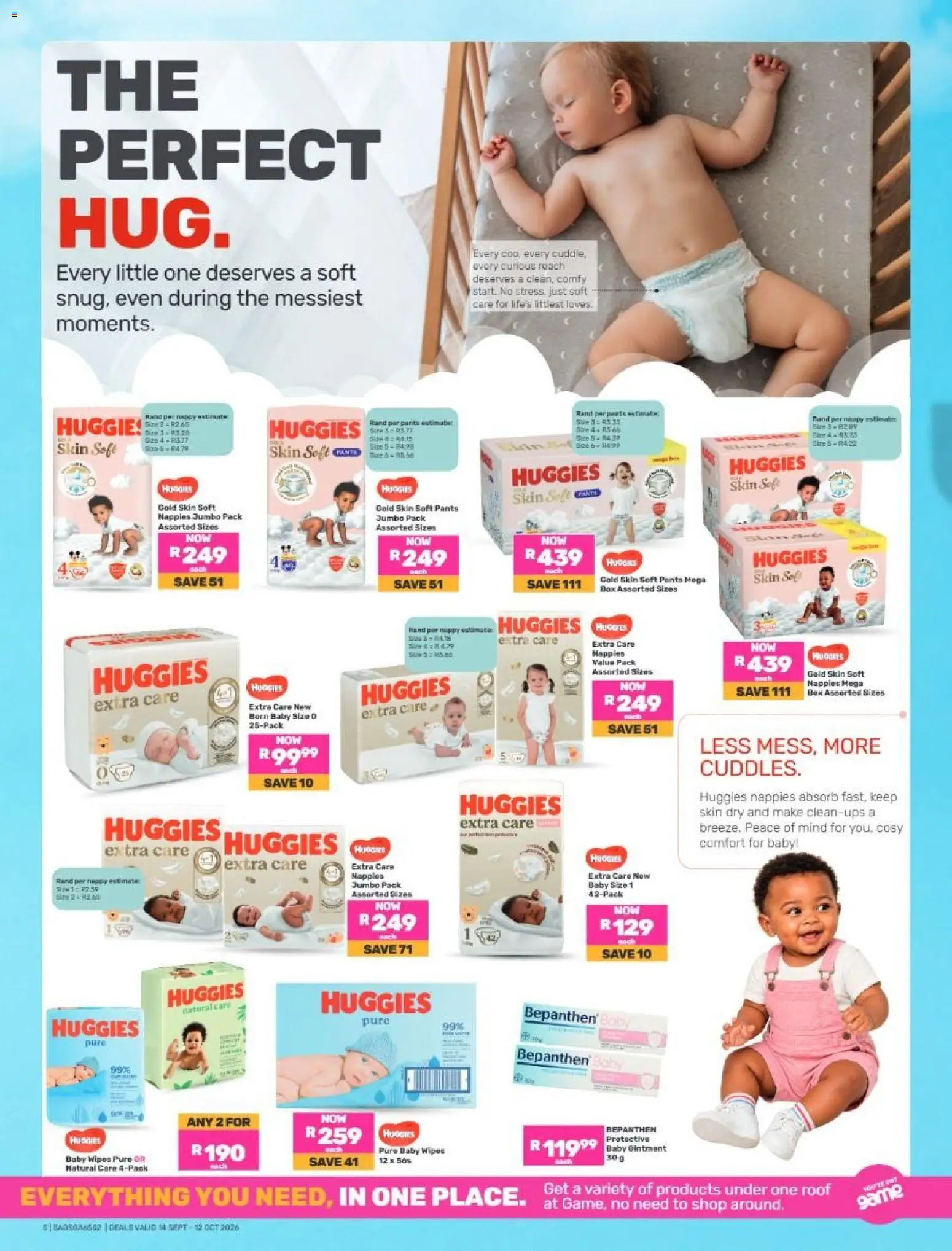New Game catalogue – valid from 14/09/2026 | Page: 5 | Products: Pants, Box, Nappies