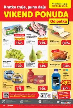 Bijelo grožđe, bez sjemenki Zemlja podrijetla Sjeverna Makedonija - Pregled kataloga iz trgovine Plodine, vrijedi od 30.09.2026 | Stranica: 48