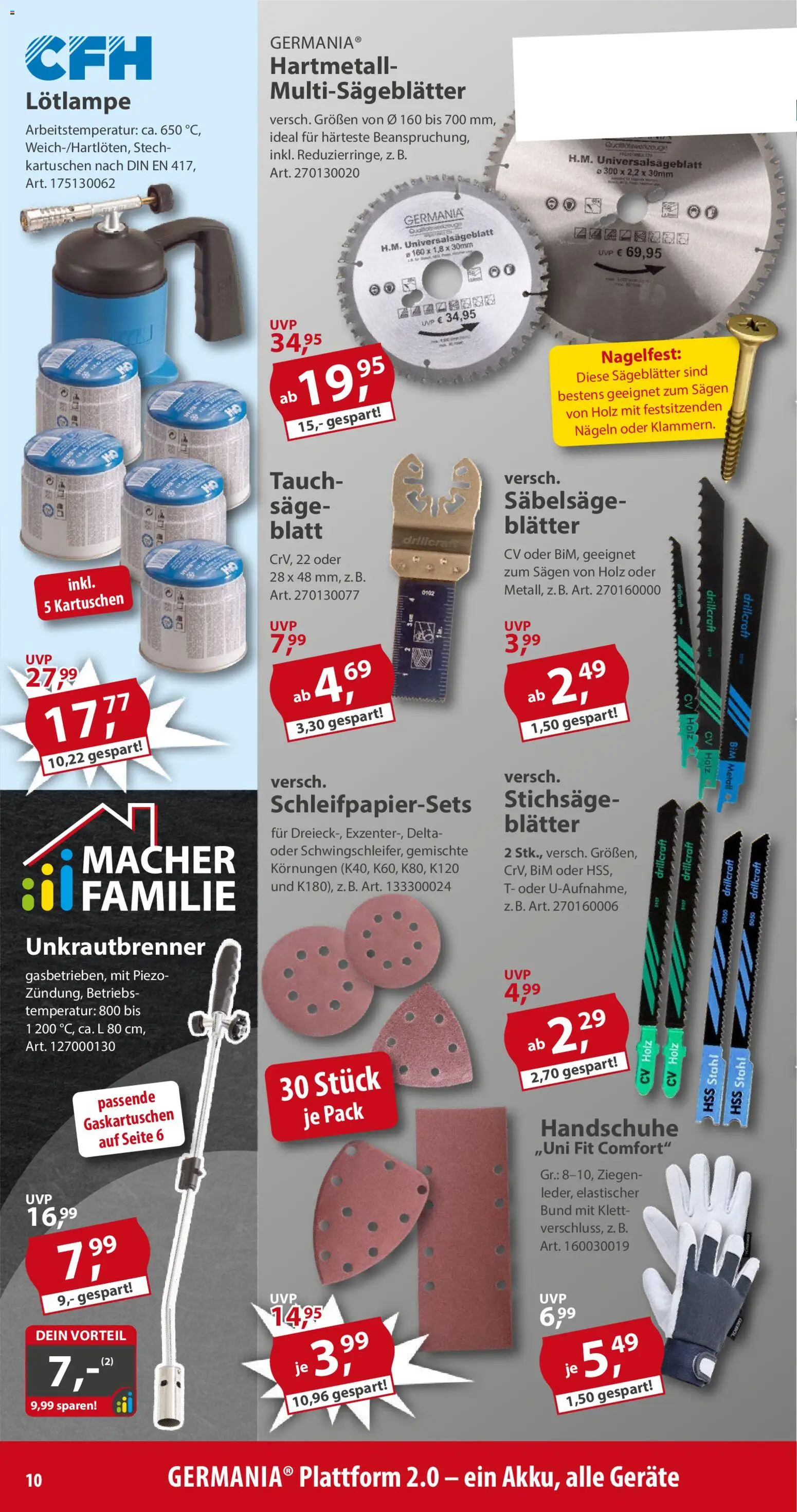 Sonderpreis Baumarkt Prospekt 	 – gültig ab 09.05.2026 | Seite: 10