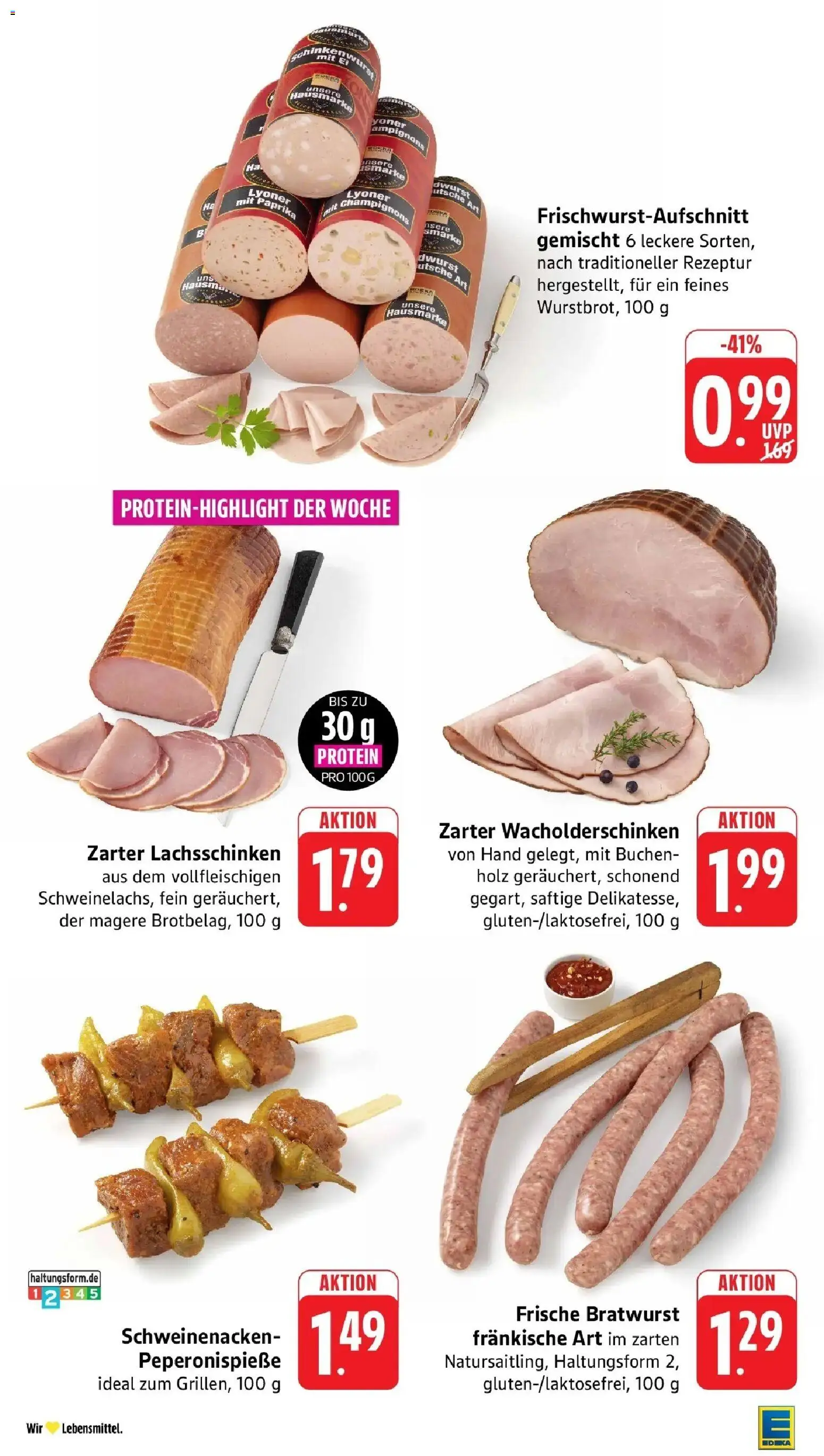Edeka Prospekt Überlingen (ab 17.08.2026) » Angebote Online | Seite: 6 | Produkte: Bratwurst, Schweinenacken, Paprika
