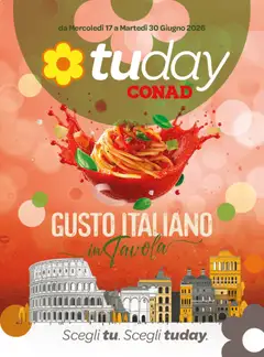 Anteprima del volantino Conad volantino Tuday Lazio valido a partire dal 17.06.2026