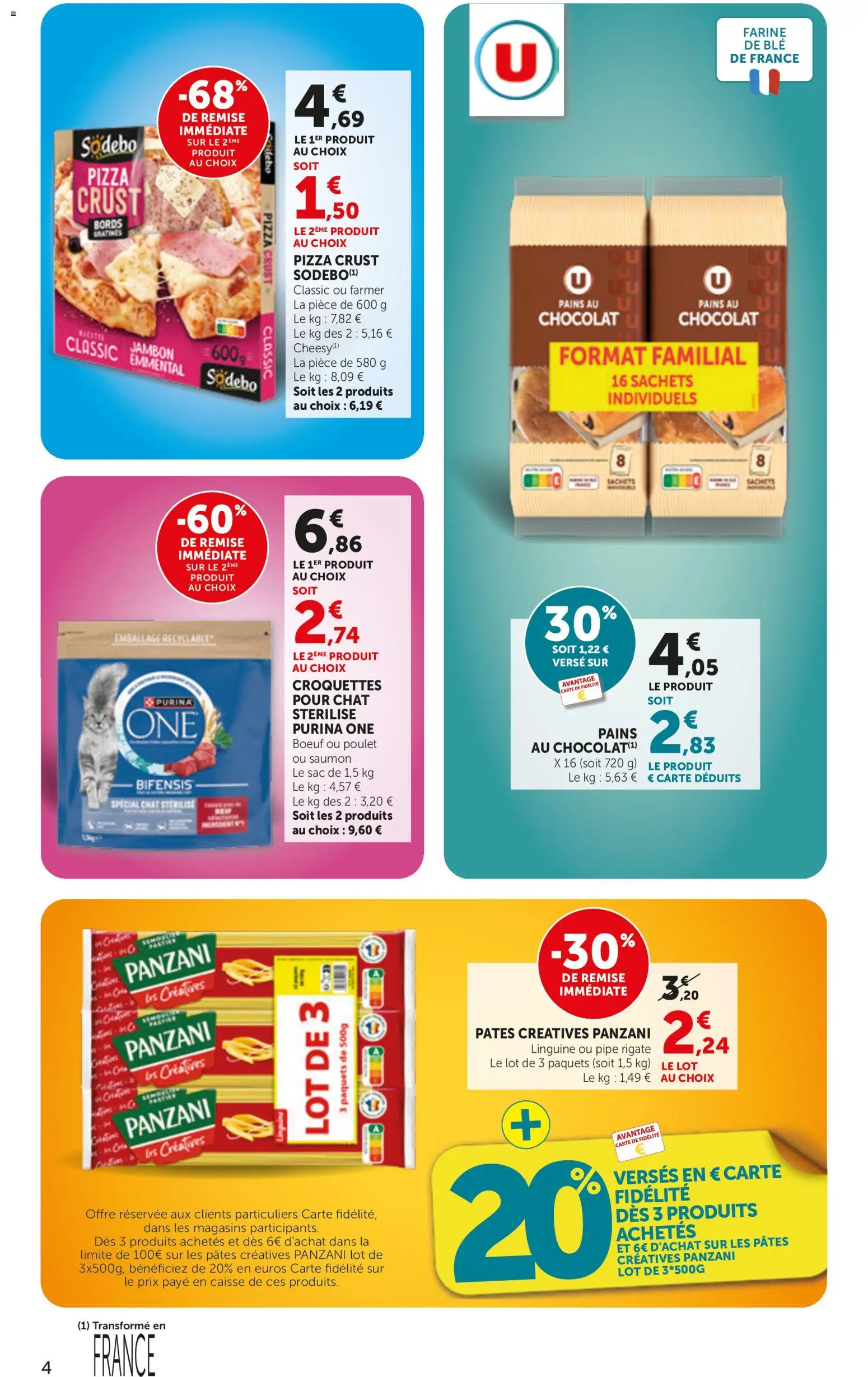 {H1} | Page: 4 | Produits: Sac, Jambon, Pizza, Saumon