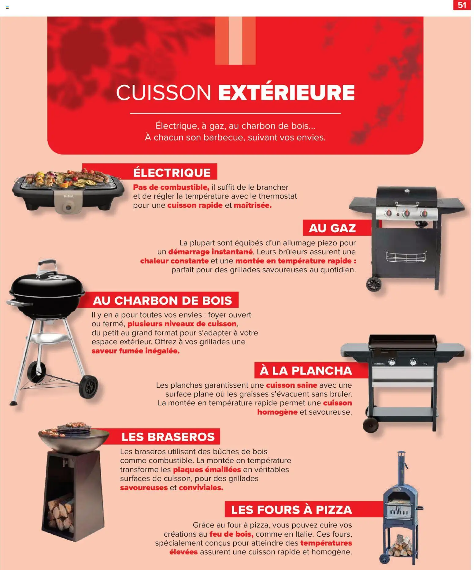 {H1} | Page: 51 | Produits: Plancha, Charbon De Bois, Four, Pizza