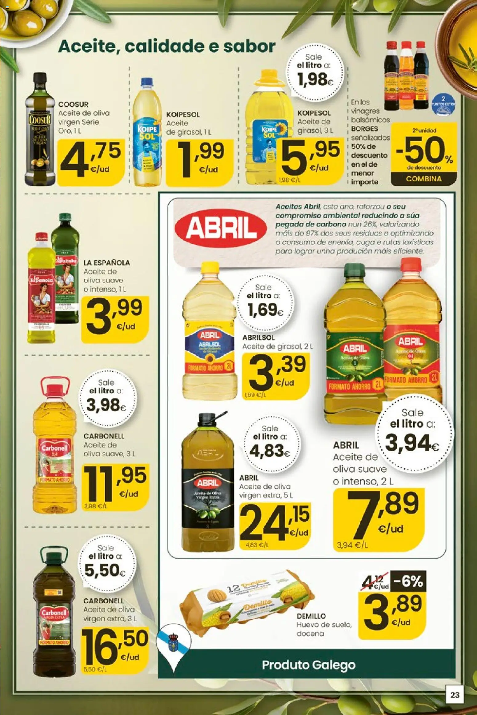 Eroski Ofertóns de verán │ válido desde el 11.06.2026 | Página: 23 | Productos: Aceite, Aceite de oliva